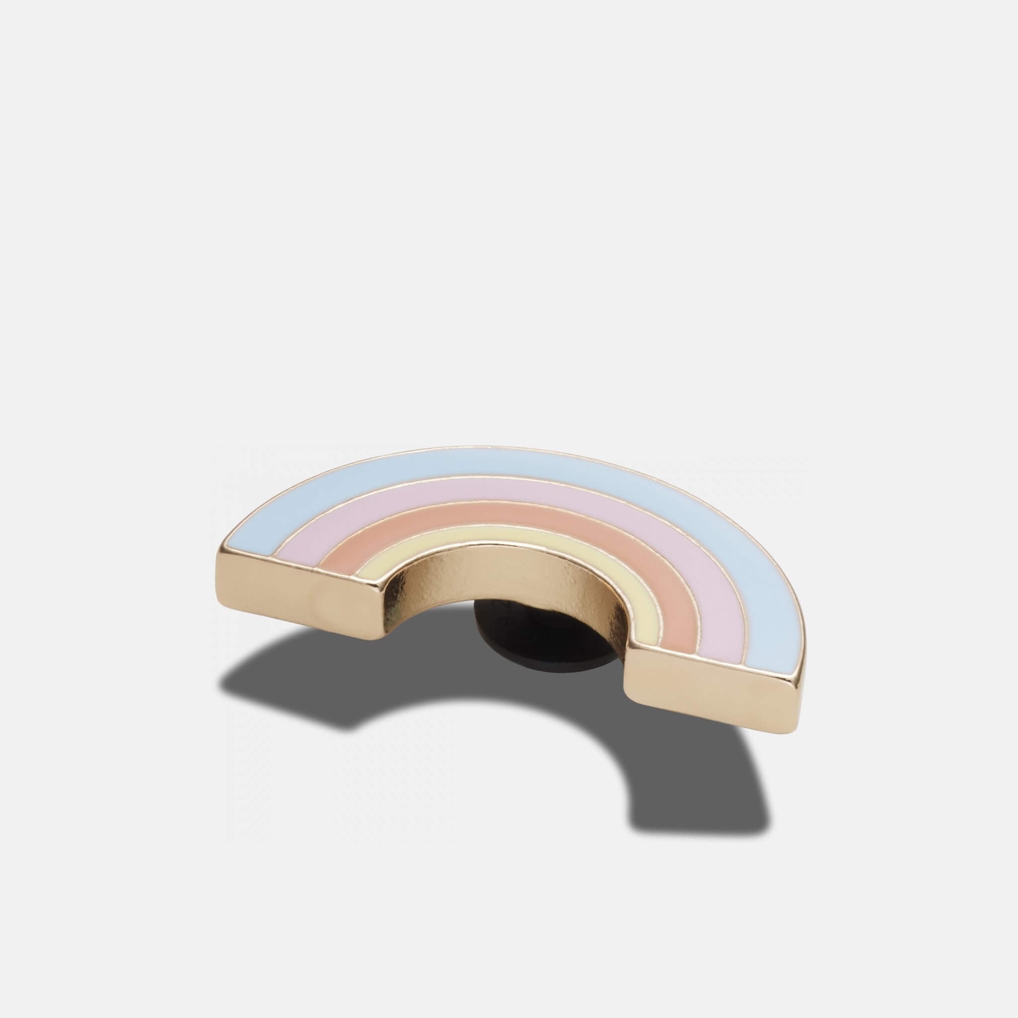 Odznáček Jibbitz – Gold Pastel Rainbow