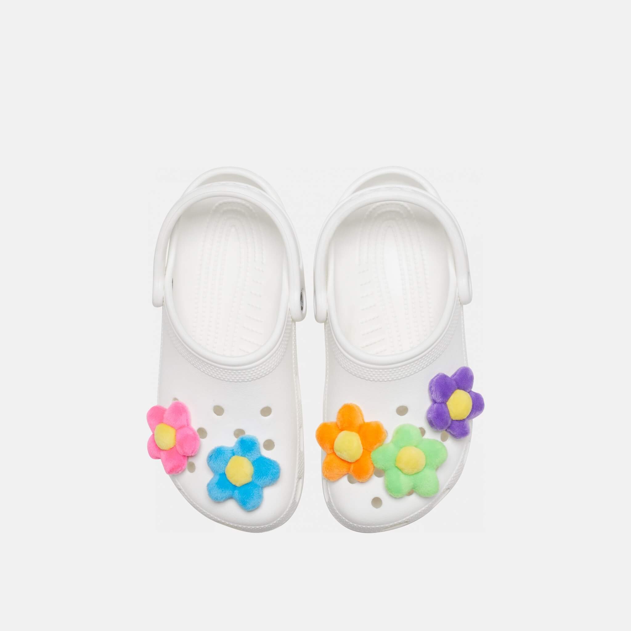 Odznáček Jibbitz – Plush Flower Power 5 ks