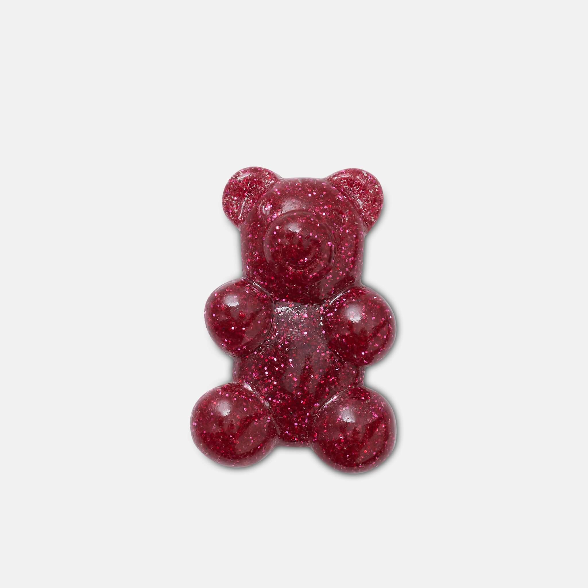Odznáček Jibbitz – Glitter Pink Candy Bear