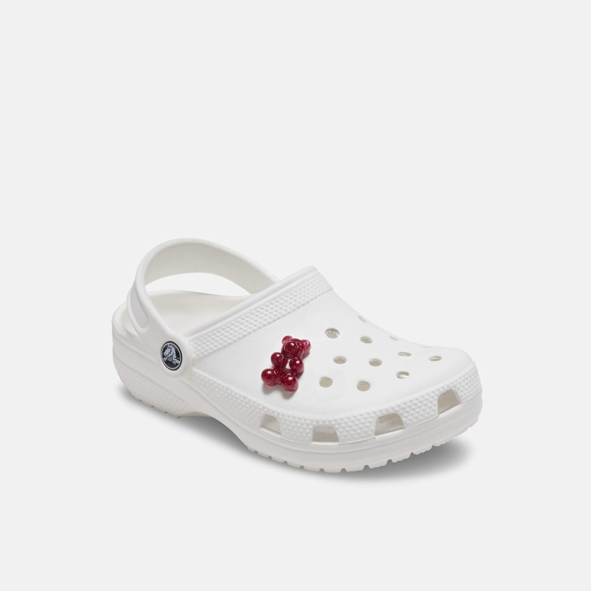 Odznáček Jibbitz – Glitter Pink Candy Bear