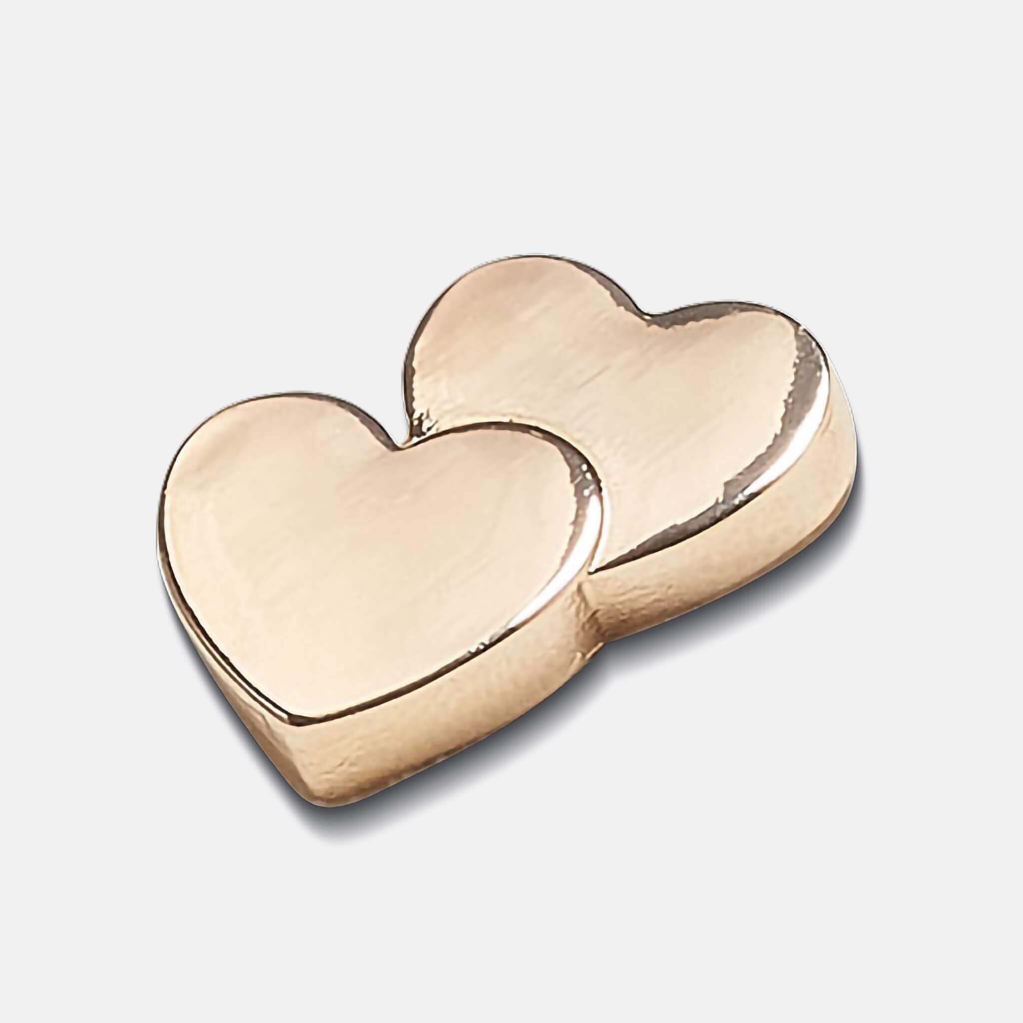 Odznáček Jibbitz – Gold Double Heart