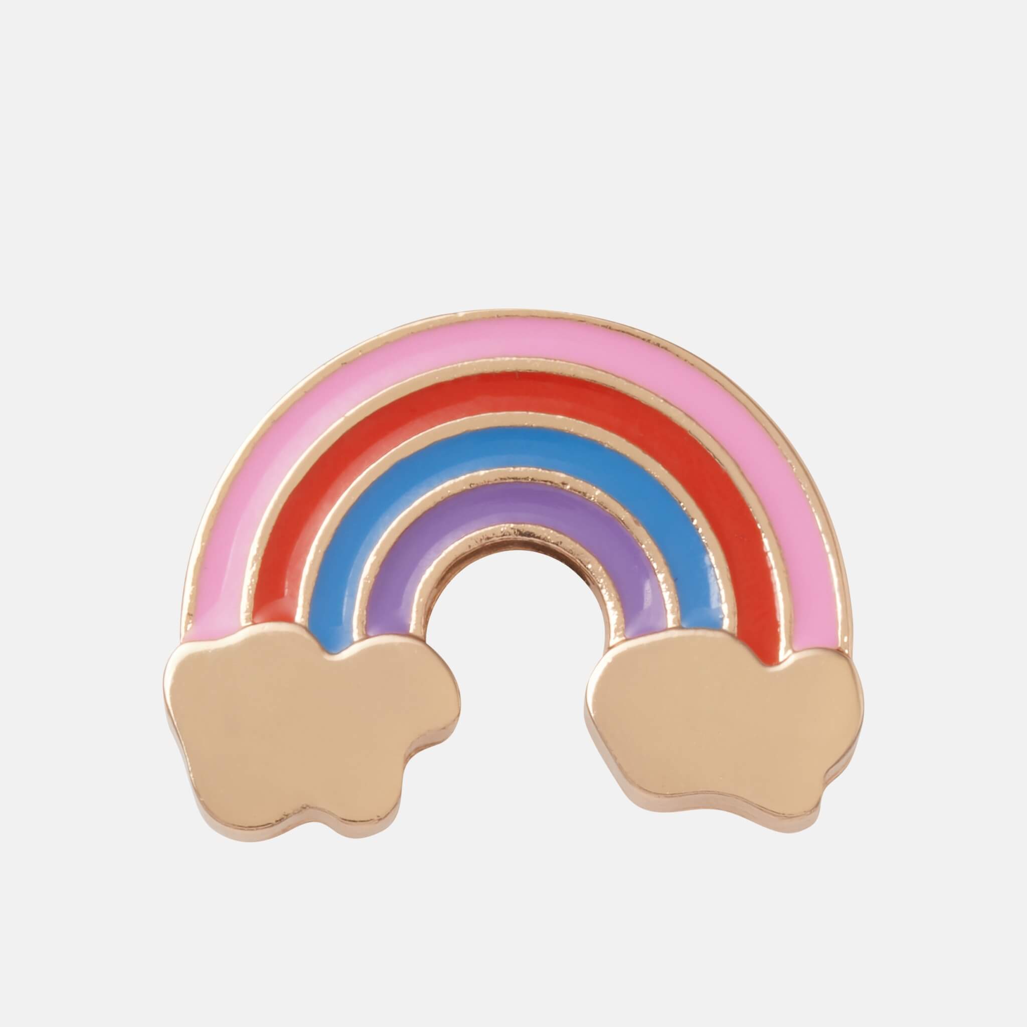 Odznáček Jibbitz – Gold Cloud Rainbow