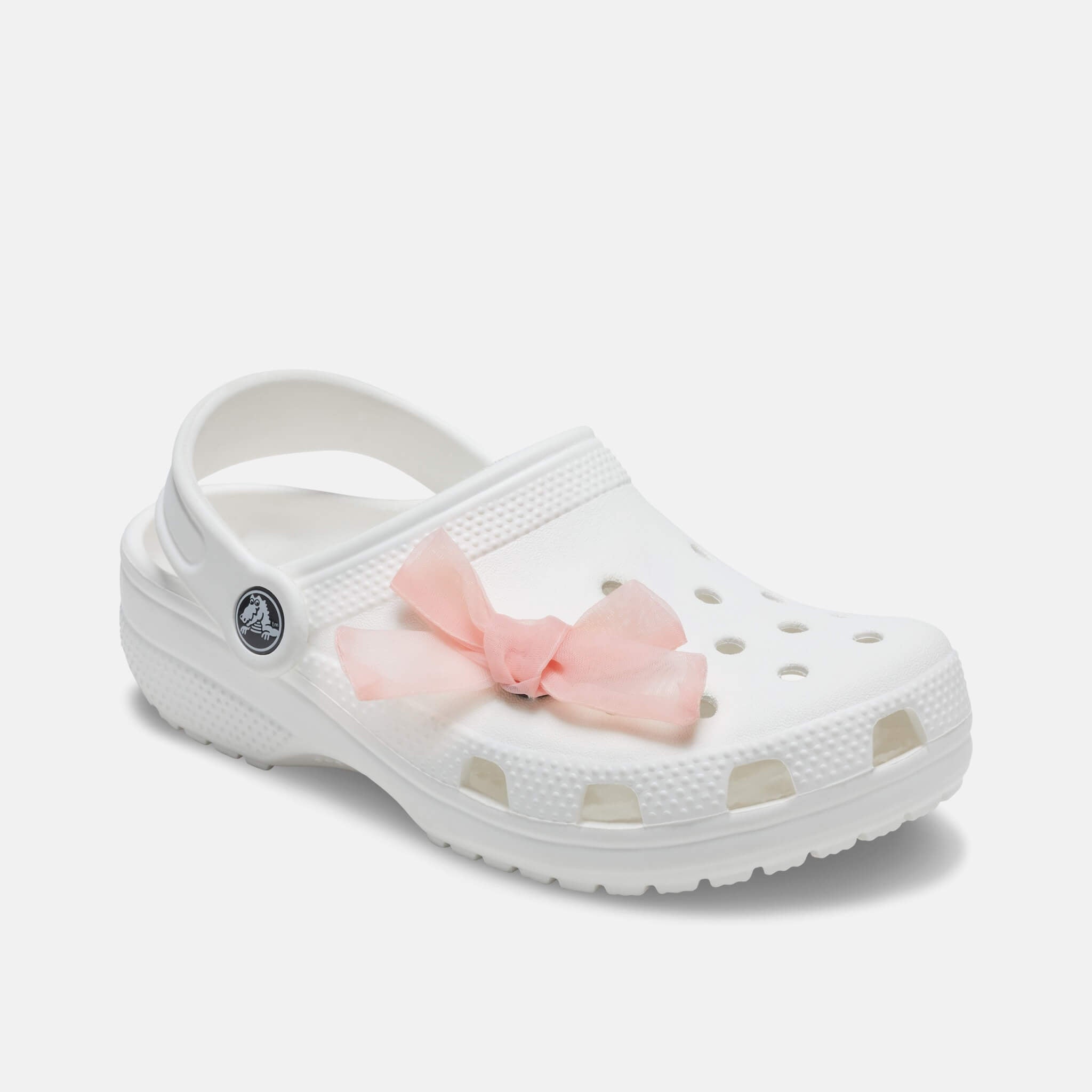 Odznáček Jibbitz – Pink Sheer Bow