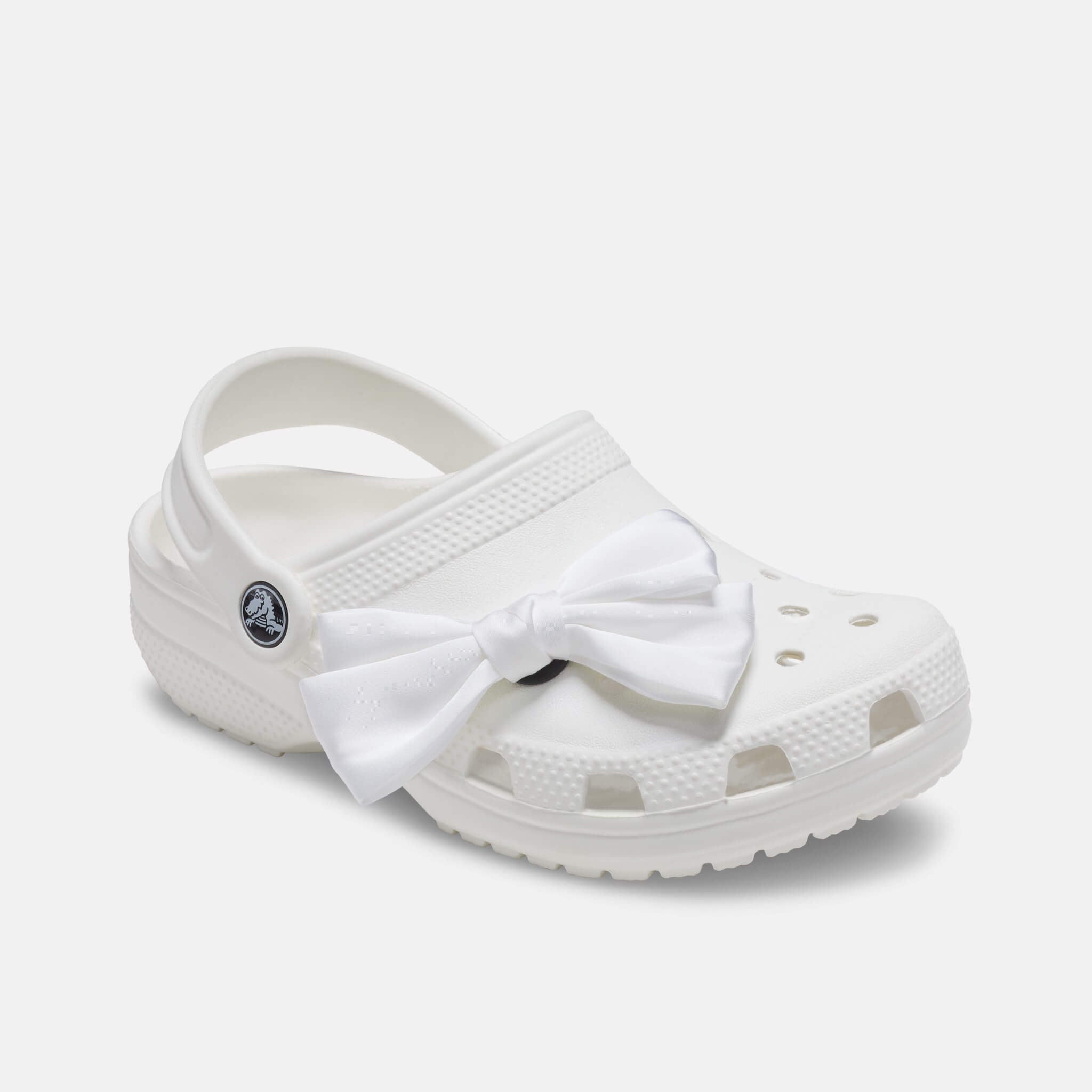 Odznáček Jibbitz – Oversized Regal White Bow