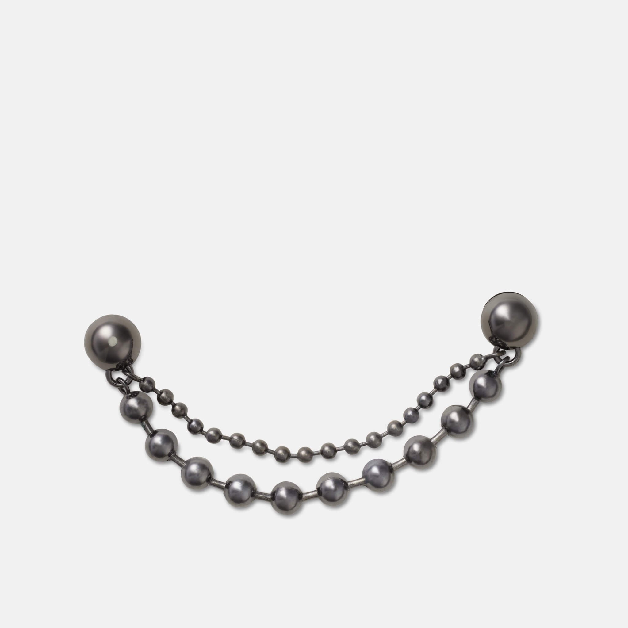 Odznáček Jibbitz – Double Black Gem Chain