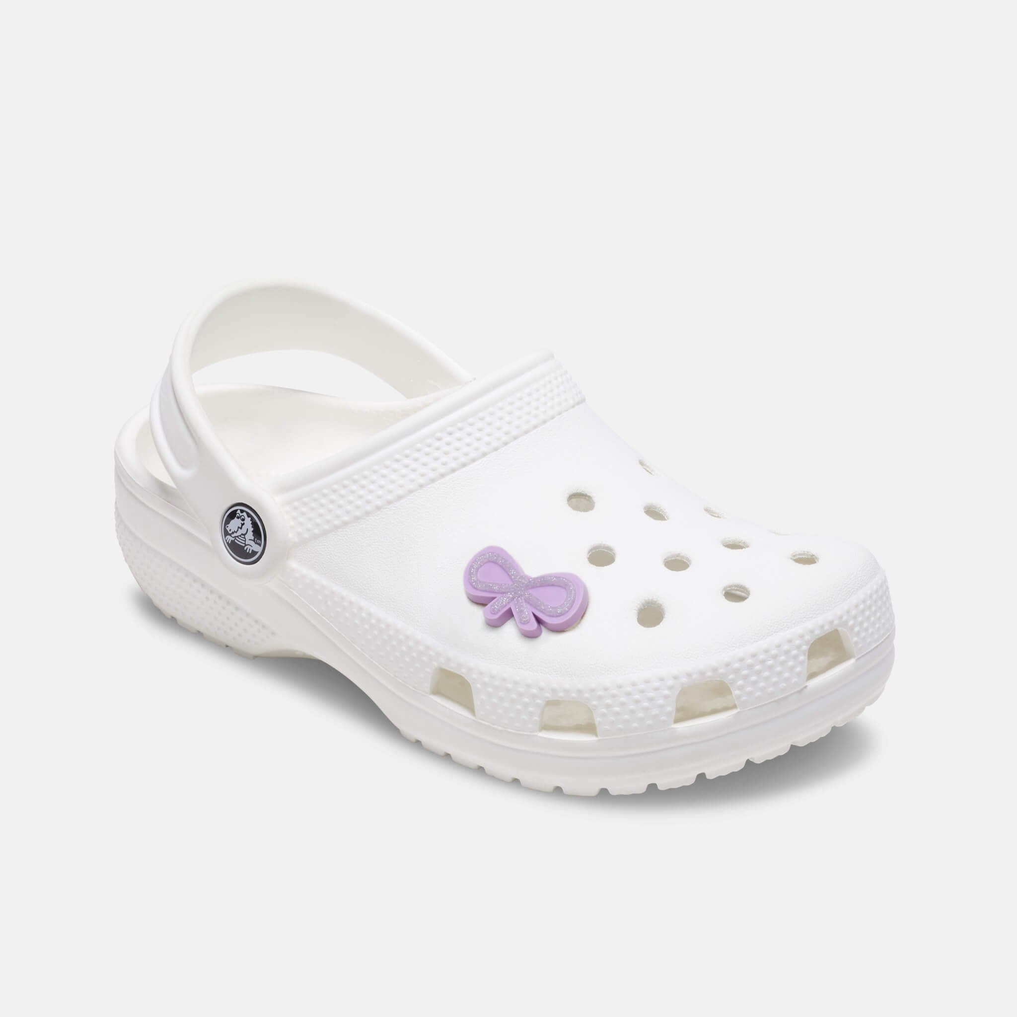 Odznáček Jibbitz – Tiny Purple Bow