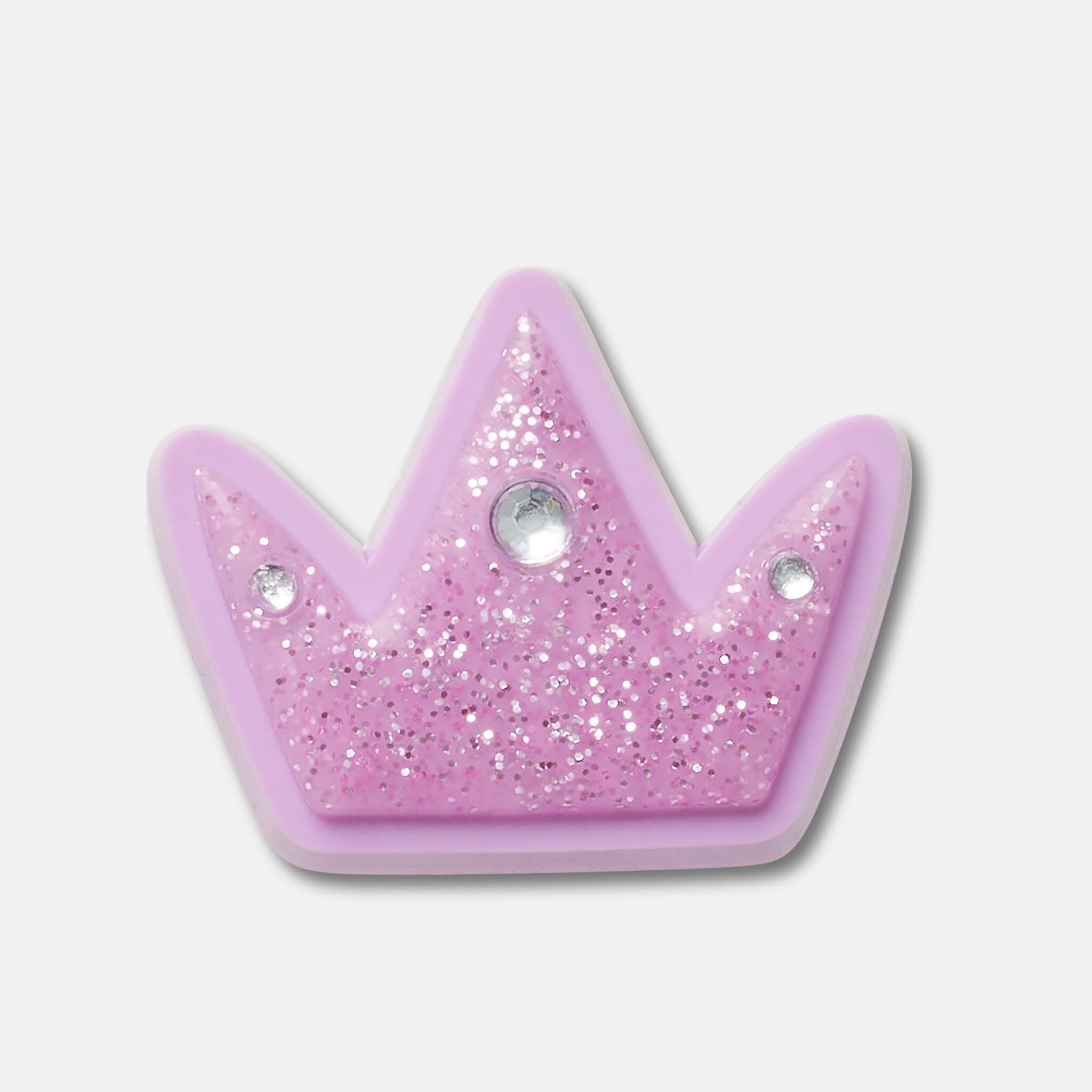Odznáček Jibbitz – Tiny Purple Glitter Crown