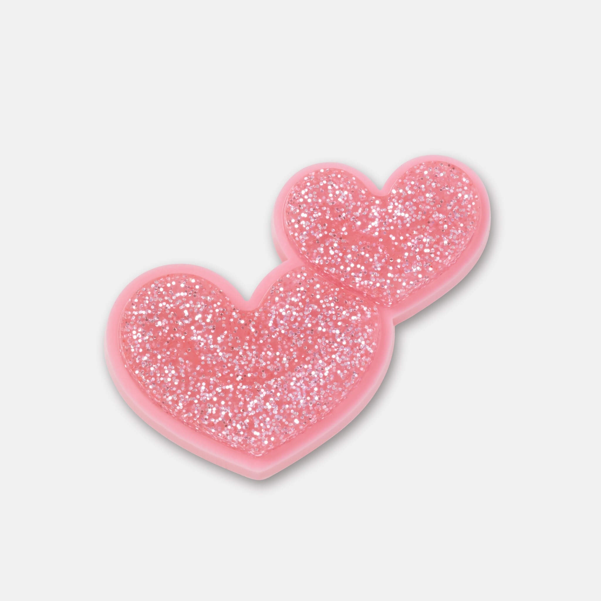 Odznáček Jibbitz – Glitter Heart Duo