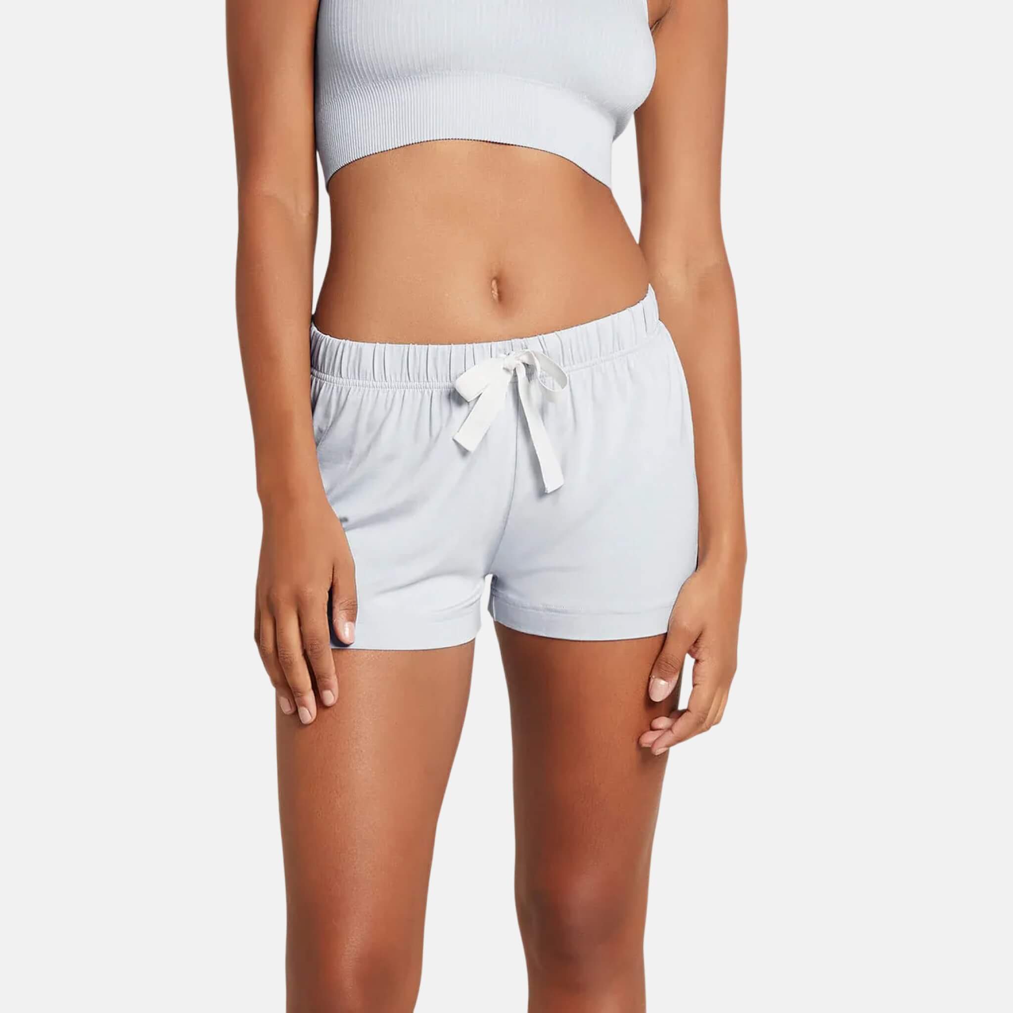 Dámské světle šedé šortky Boody Goodnight Sleep Shorts