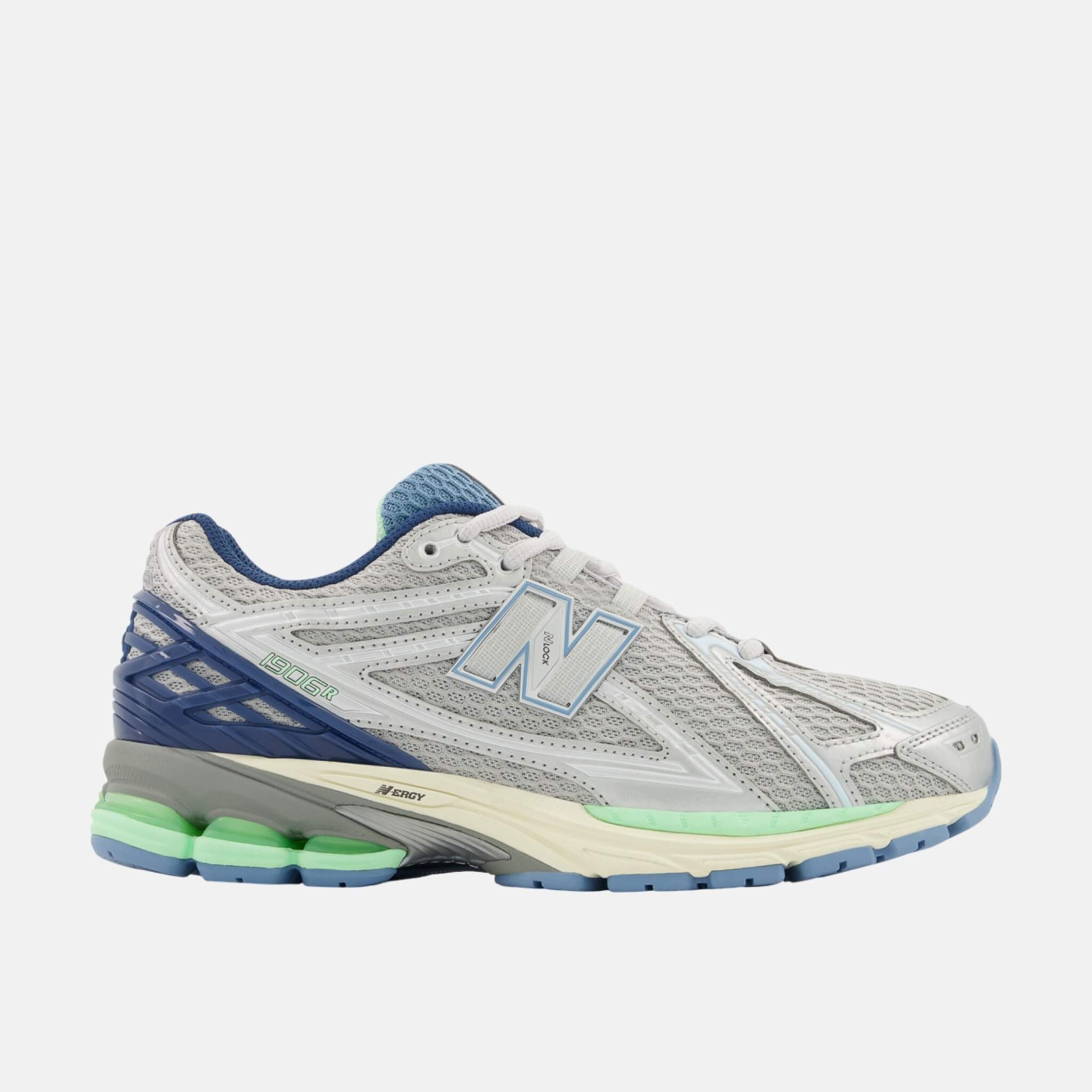 Unisex šedo-modré volnočasové tenisky New Balance U1906R