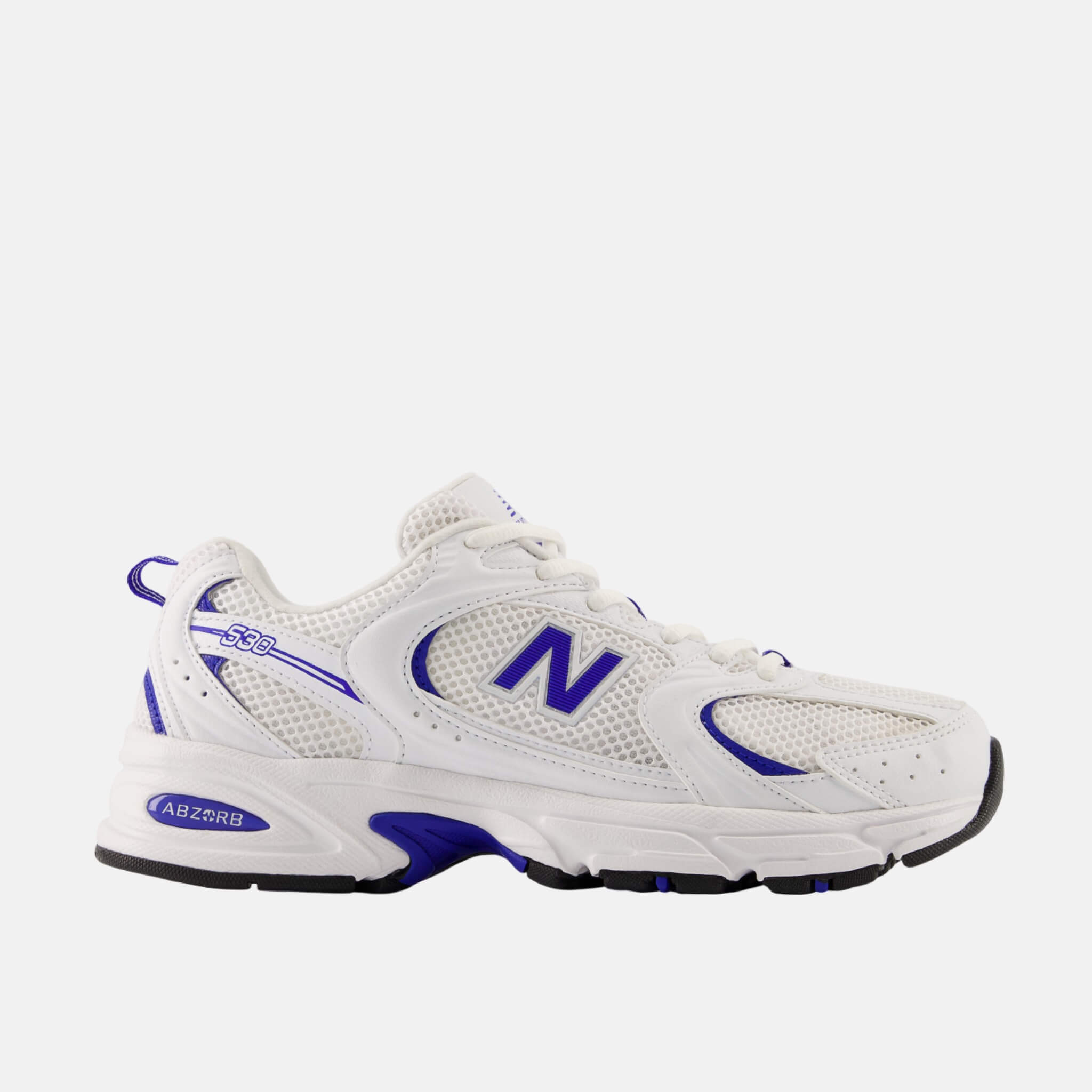 Unisex bílo-modré volnočasové tenisky New Balance U530