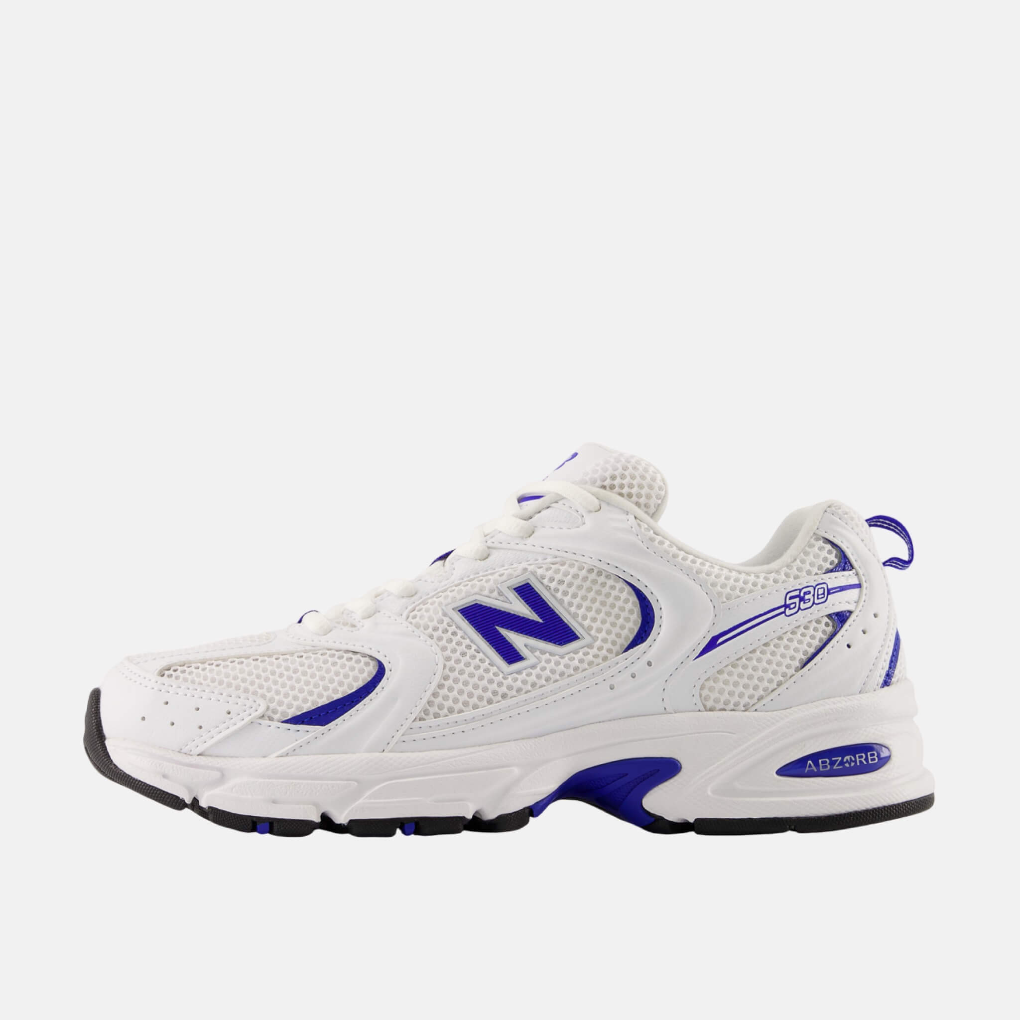 Unisex bílo-modré volnočasové tenisky New Balance U530
