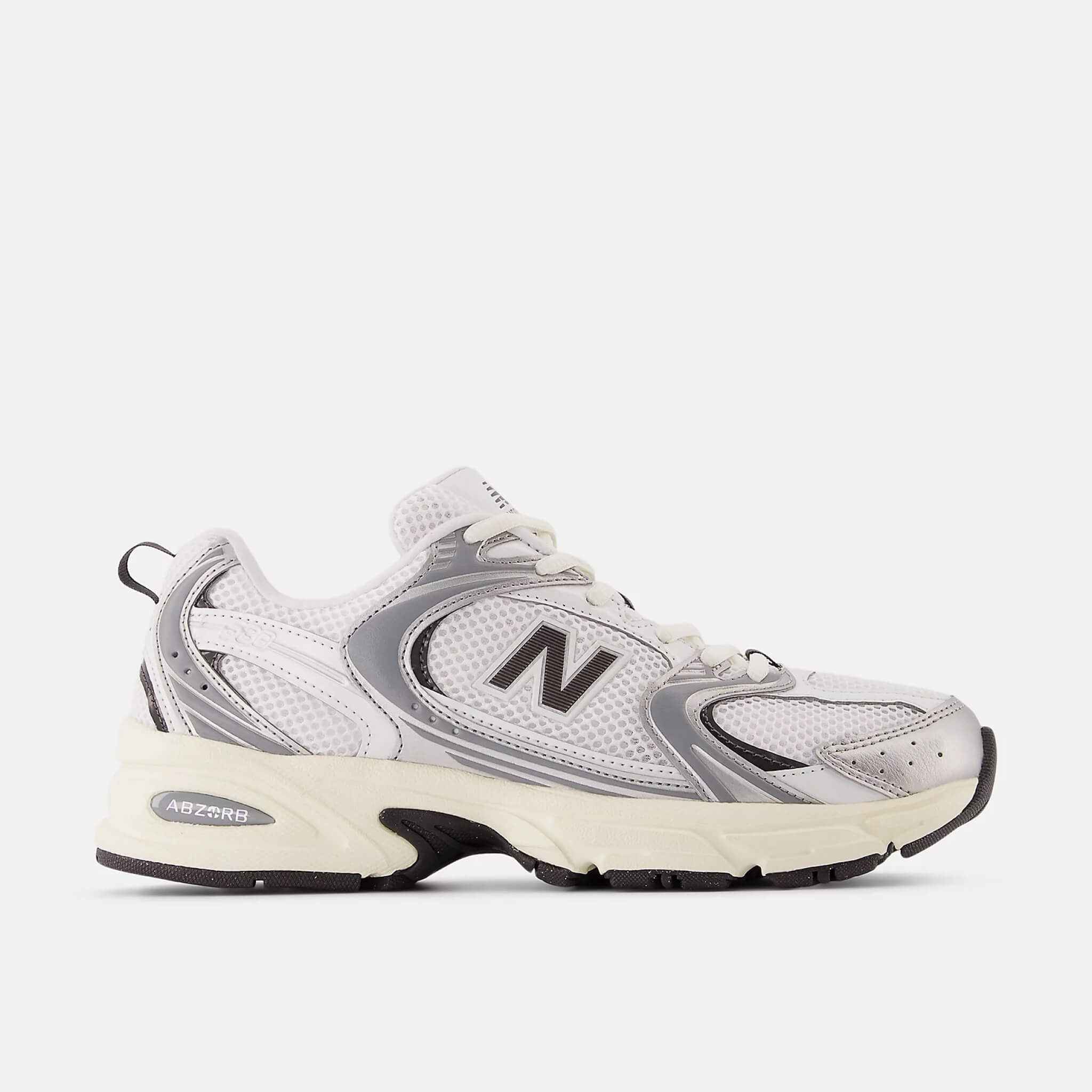 Unisex bílo-šedé volnočasové tenisky New Balance U530