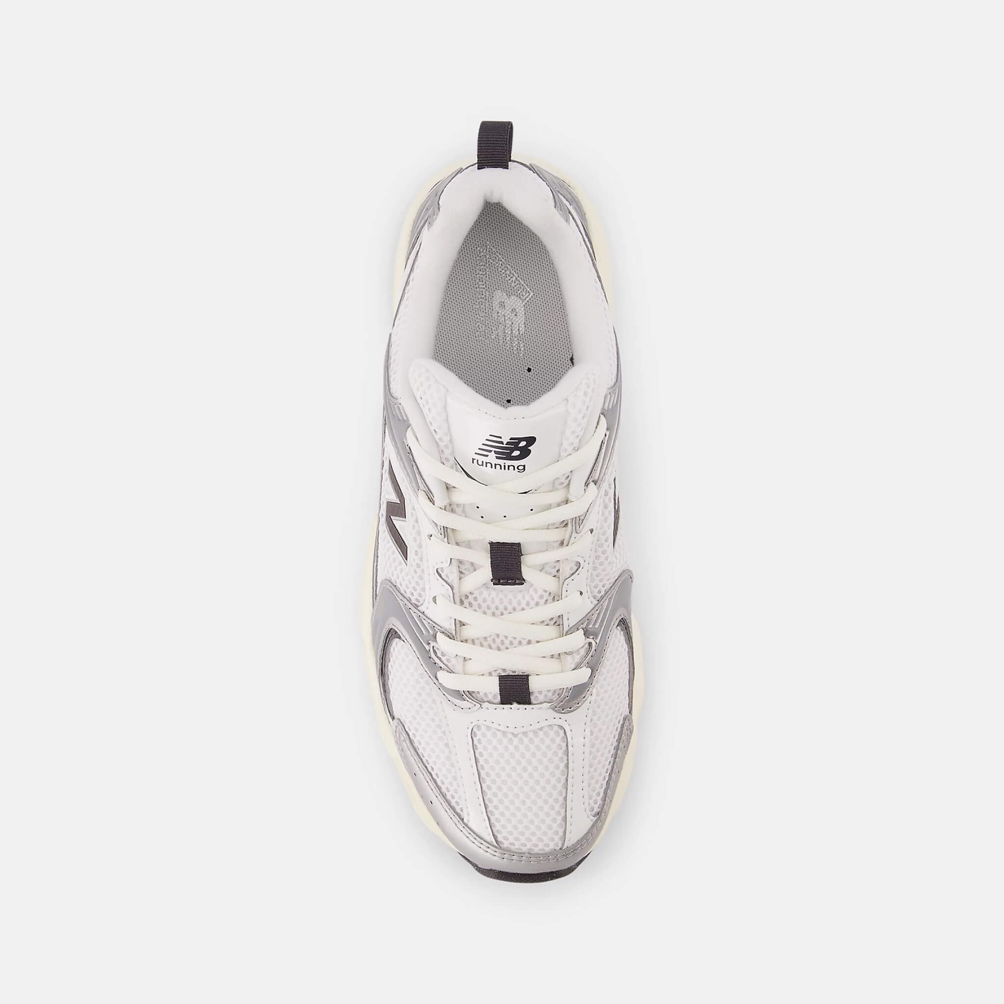 Unisex bílo-šedé volnočasové tenisky New Balance U530