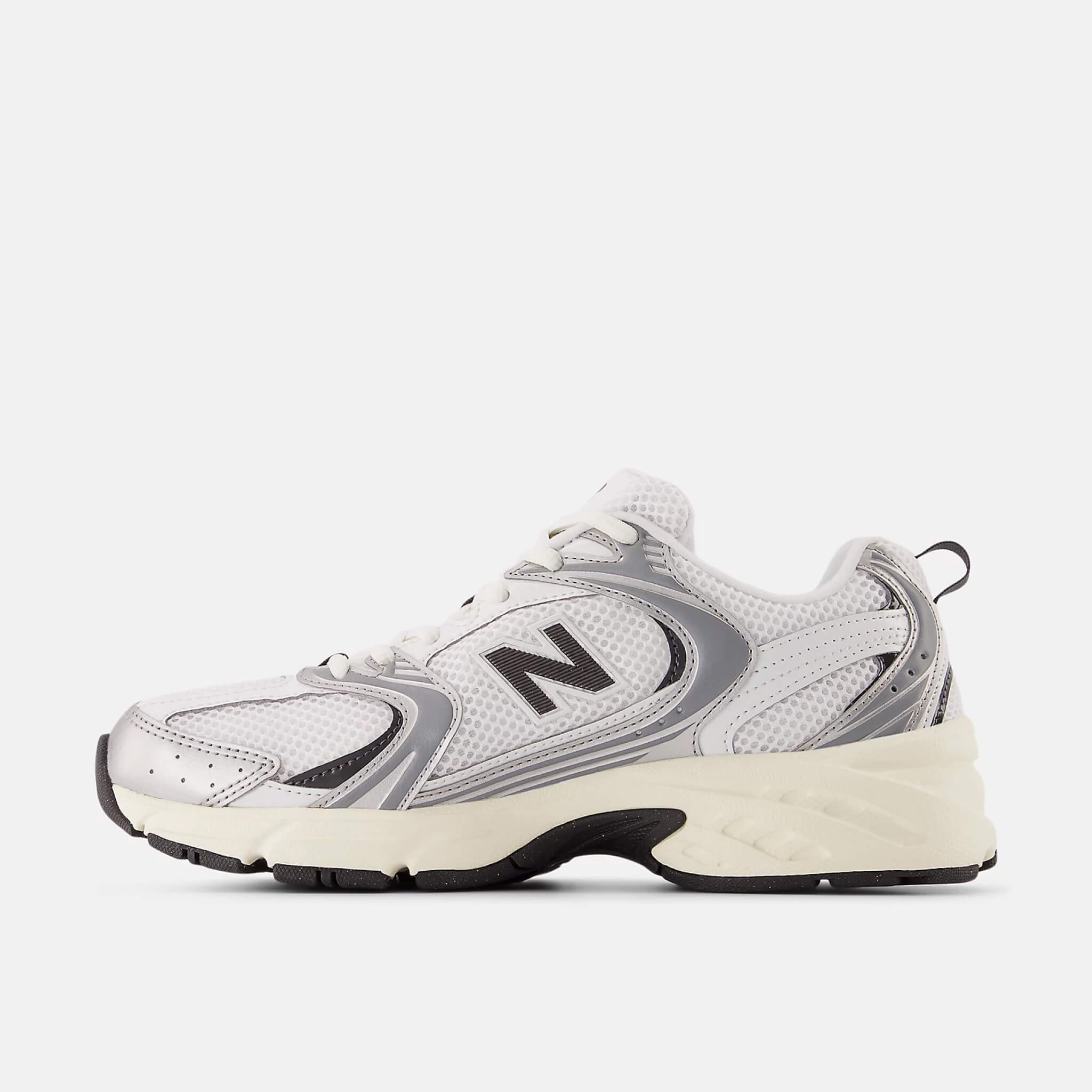 Unisex bílo-šedé volnočasové tenisky New Balance U530