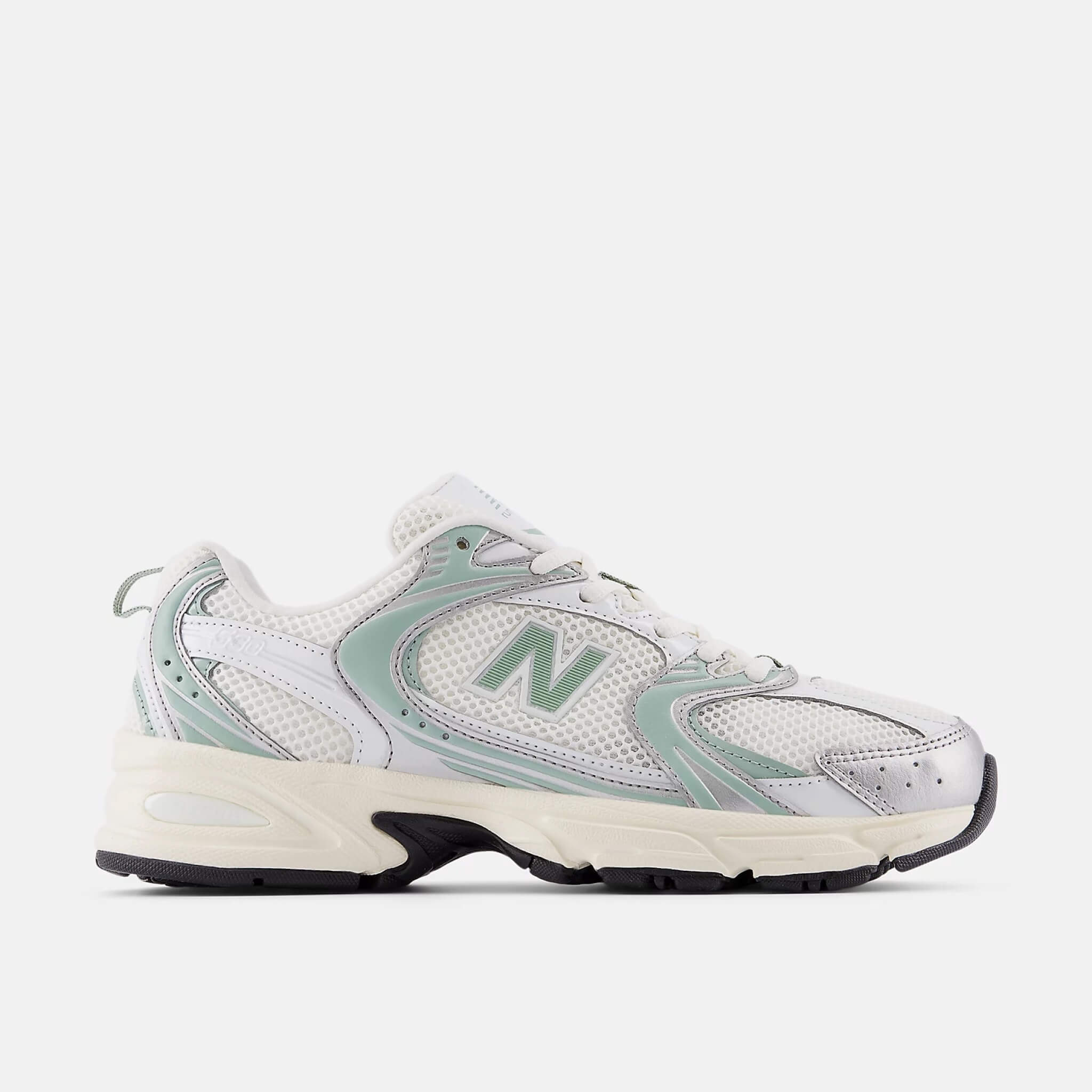 Unisex šedo-zelené volnočasové New Balance U530