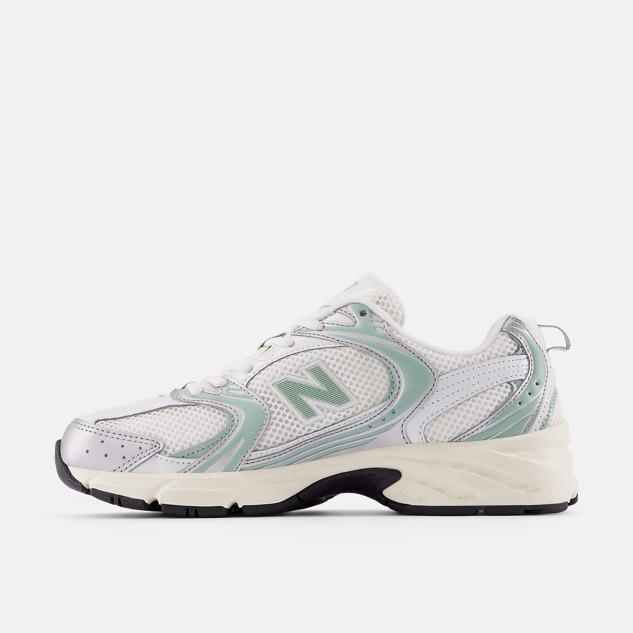 Unisex šedo-zelené volnočasové New Balance U530
