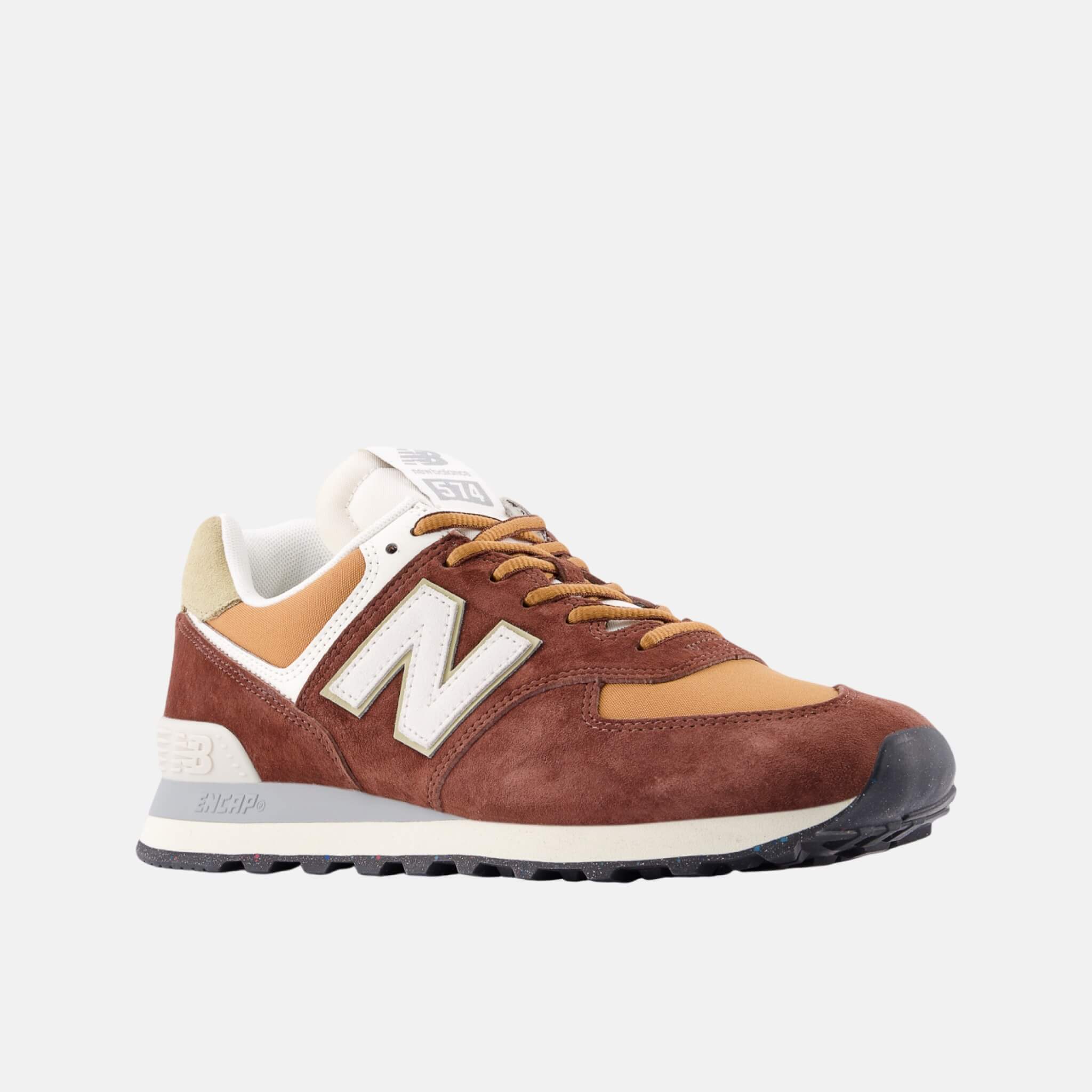 Unisex hnědé volnočasové tenisky New Balance U574