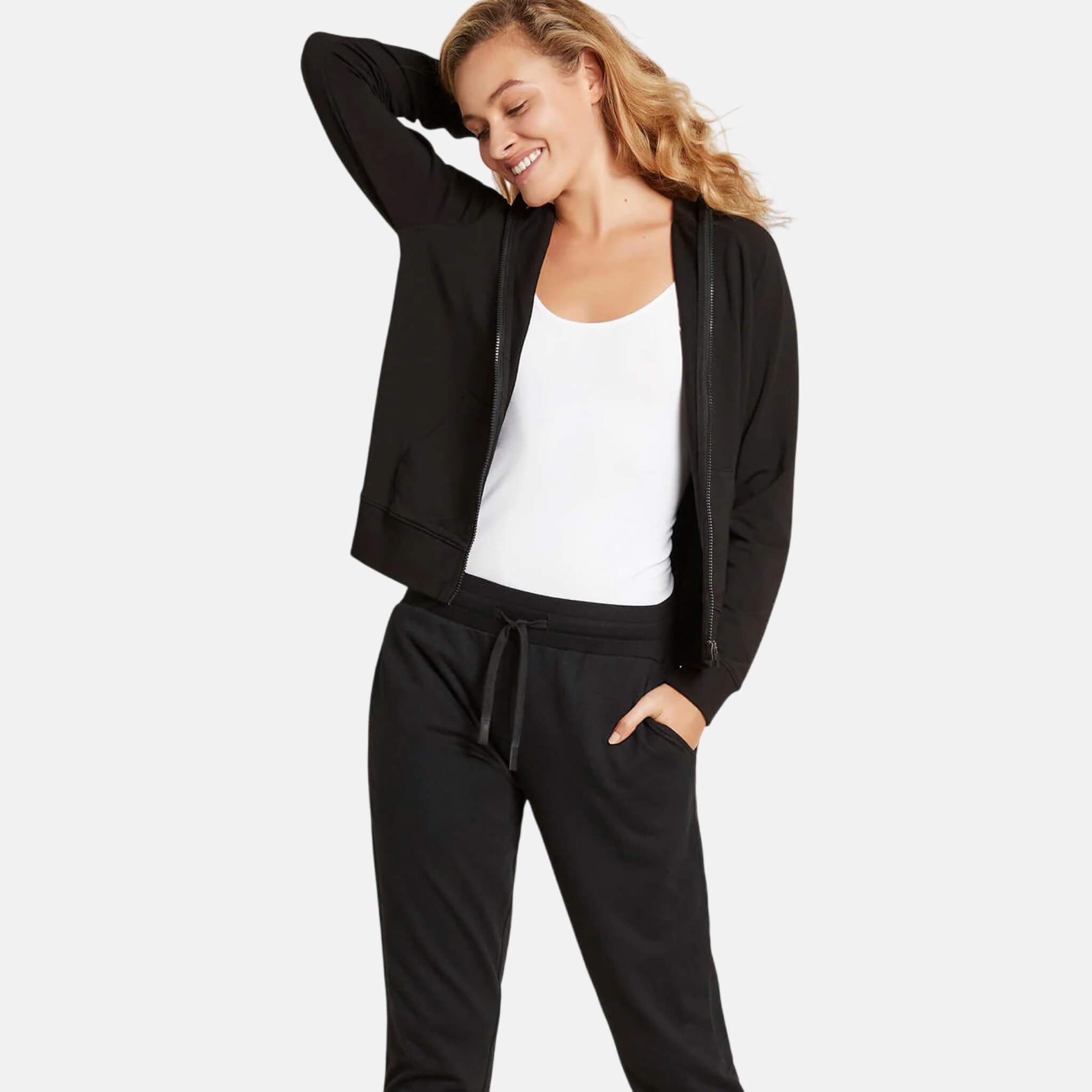 Dámská černá mikina Boody Weekend Zip-Up Hoodie