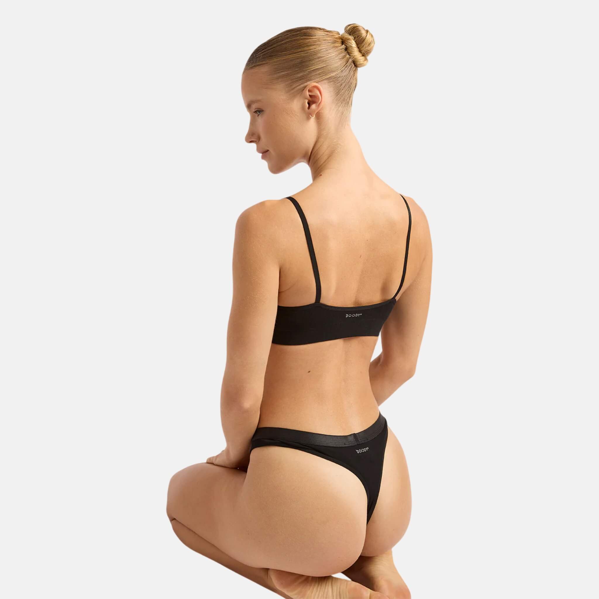 Černé kalhotky Boody Lyolyte G-String