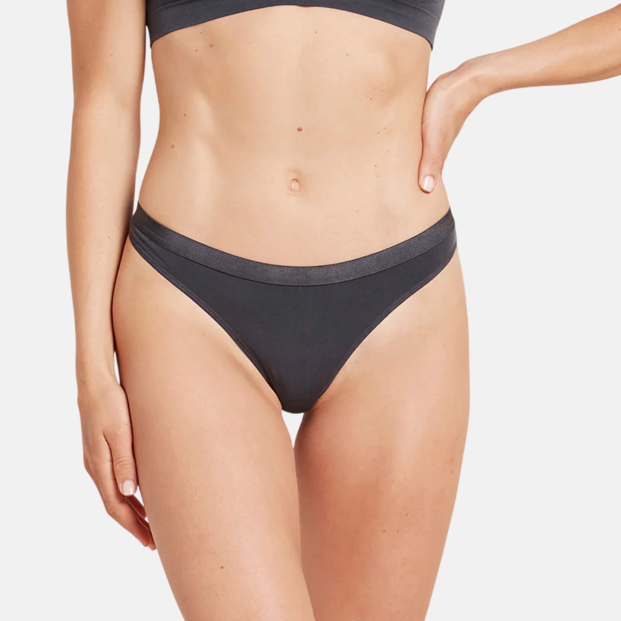 Šedé kalhotky Boody Lyolyte G-String