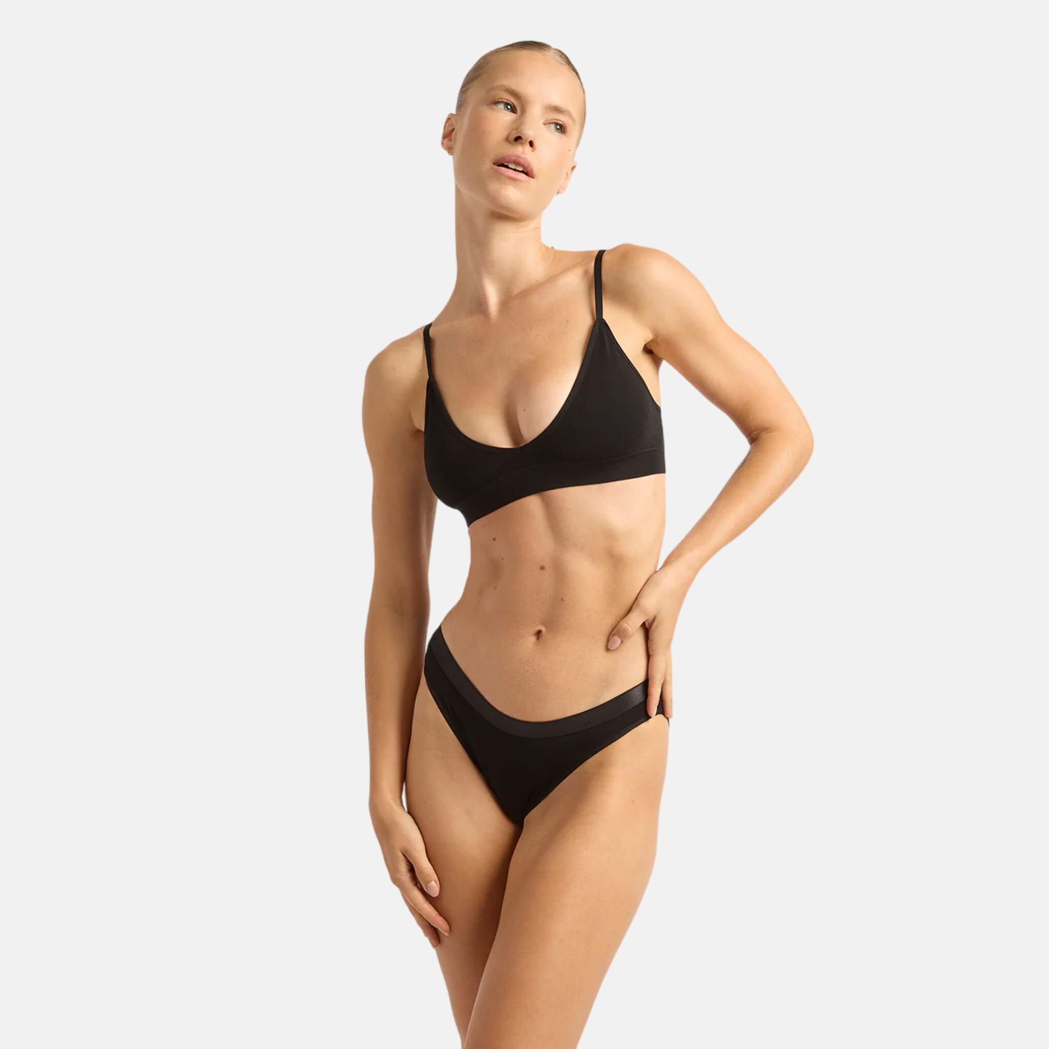 Černé kalhotky Boody Lyolyte Hipster Bikini