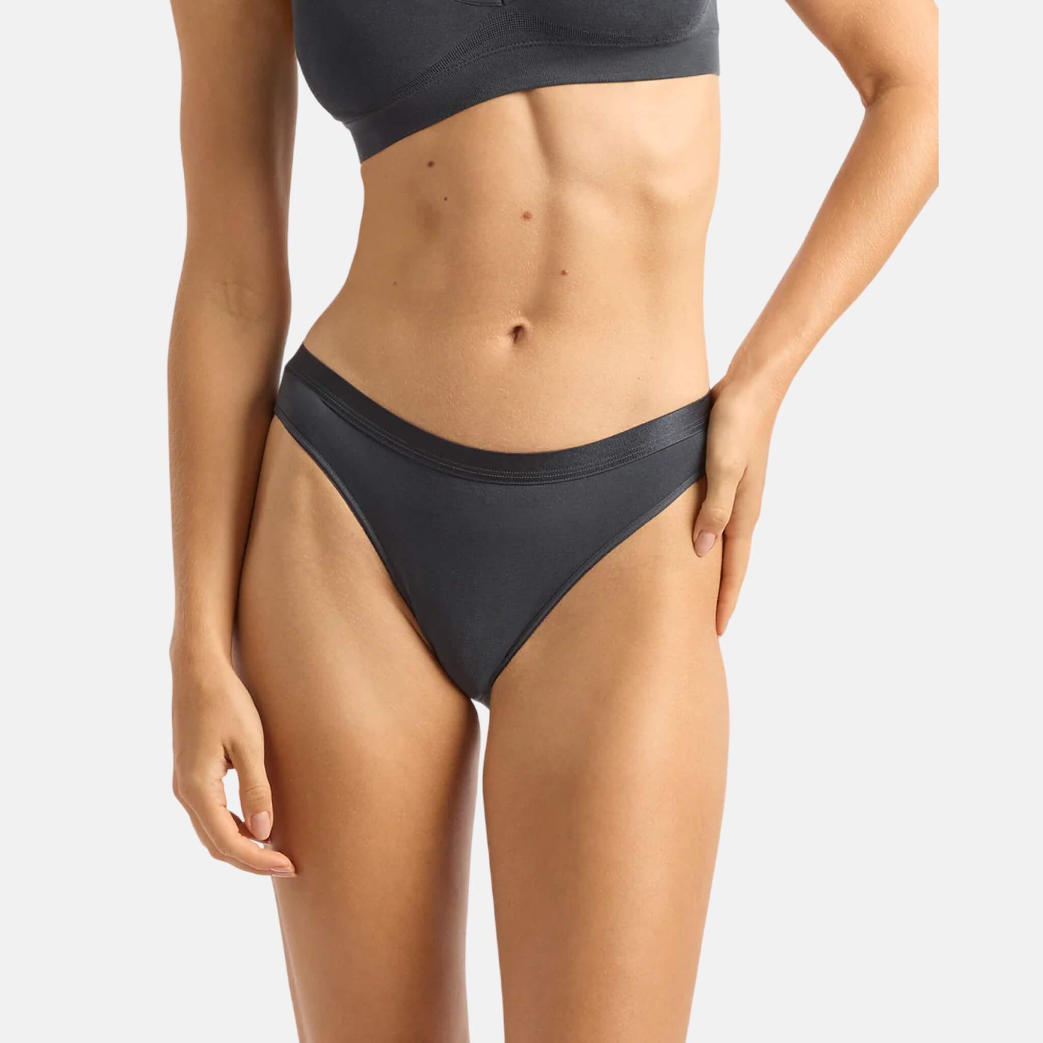 Šedé kalhotky Boody Lyolyte Hipster Bikini