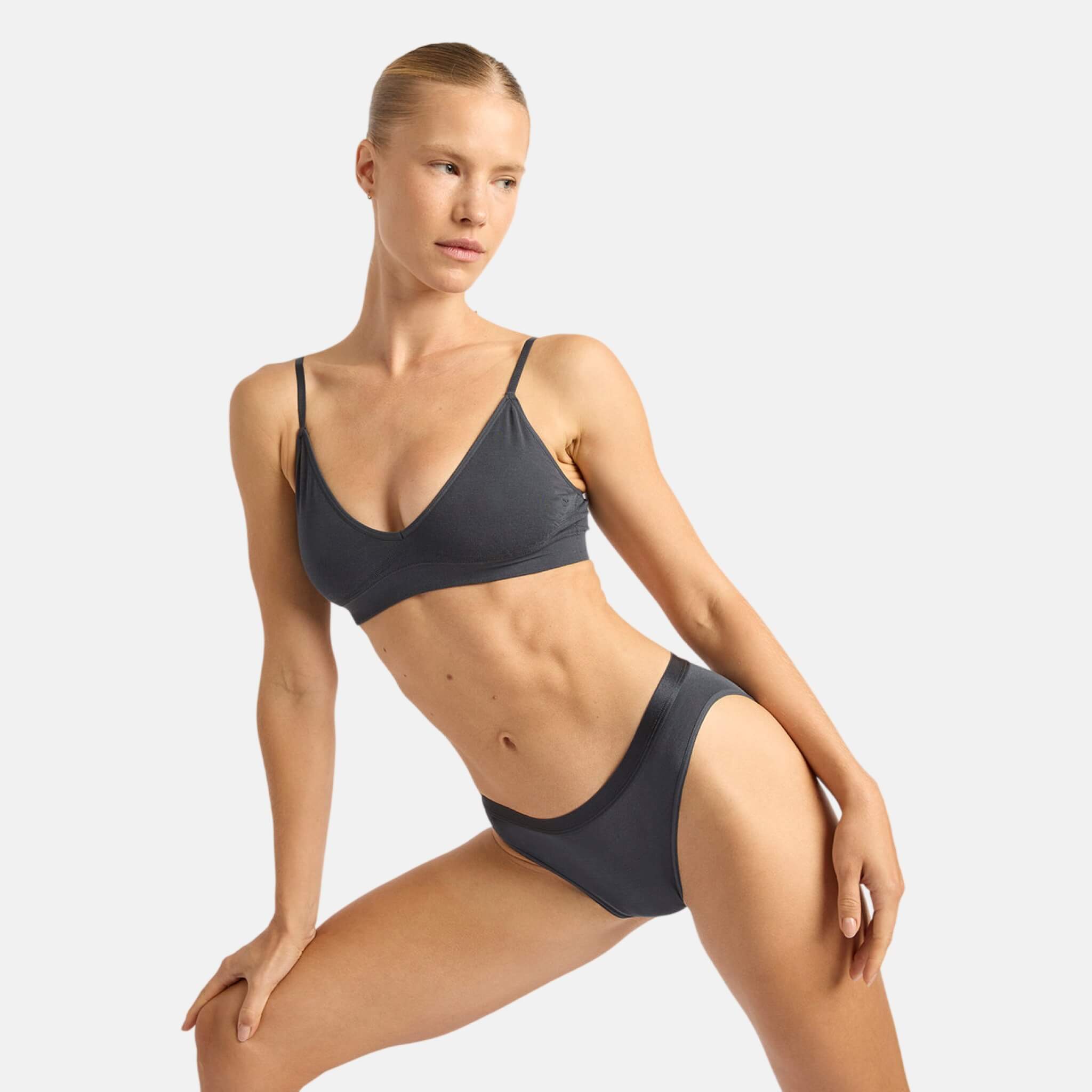 Šedé kalhotky Boody Lyolyte Hipster Bikini