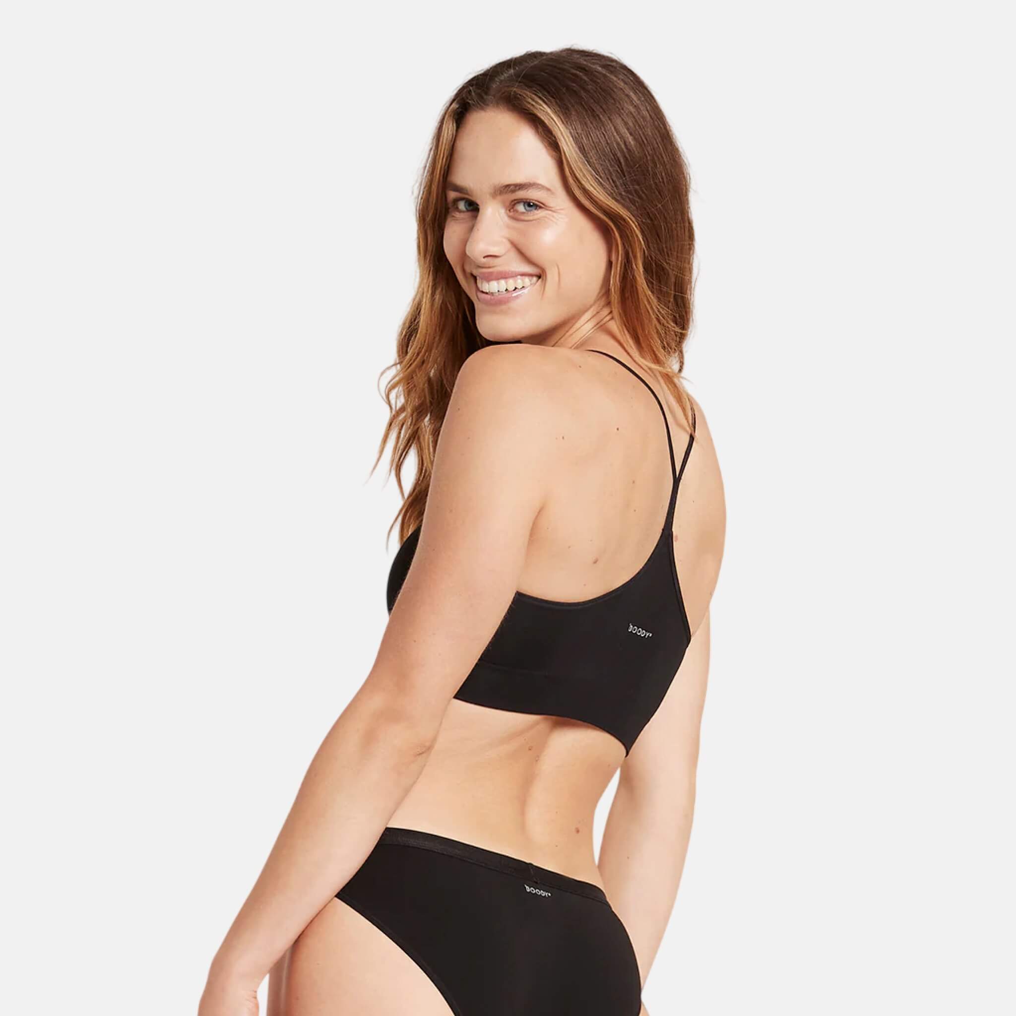 Černá podprsenka Boody Lyolyte Racerback Bra