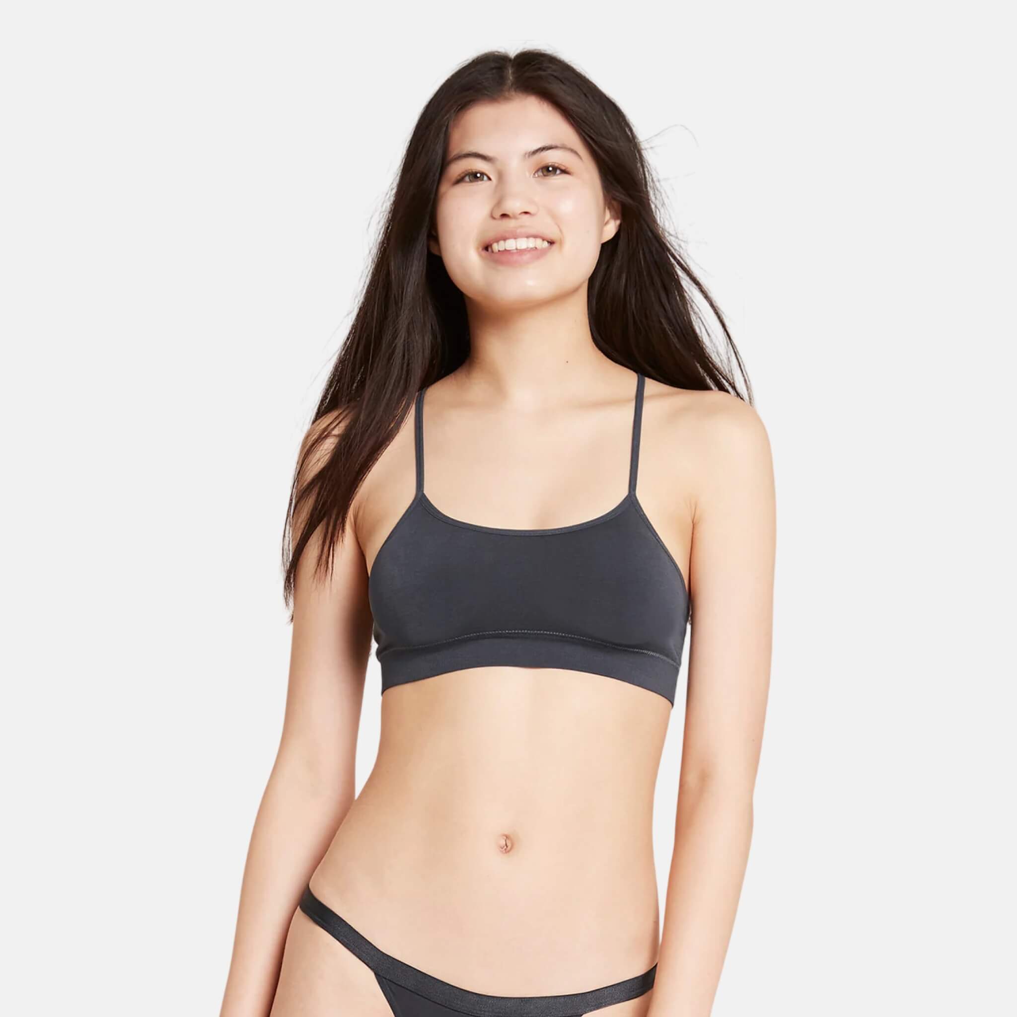 Šedá podprsenka Boody Lyolyte Racerback Bra