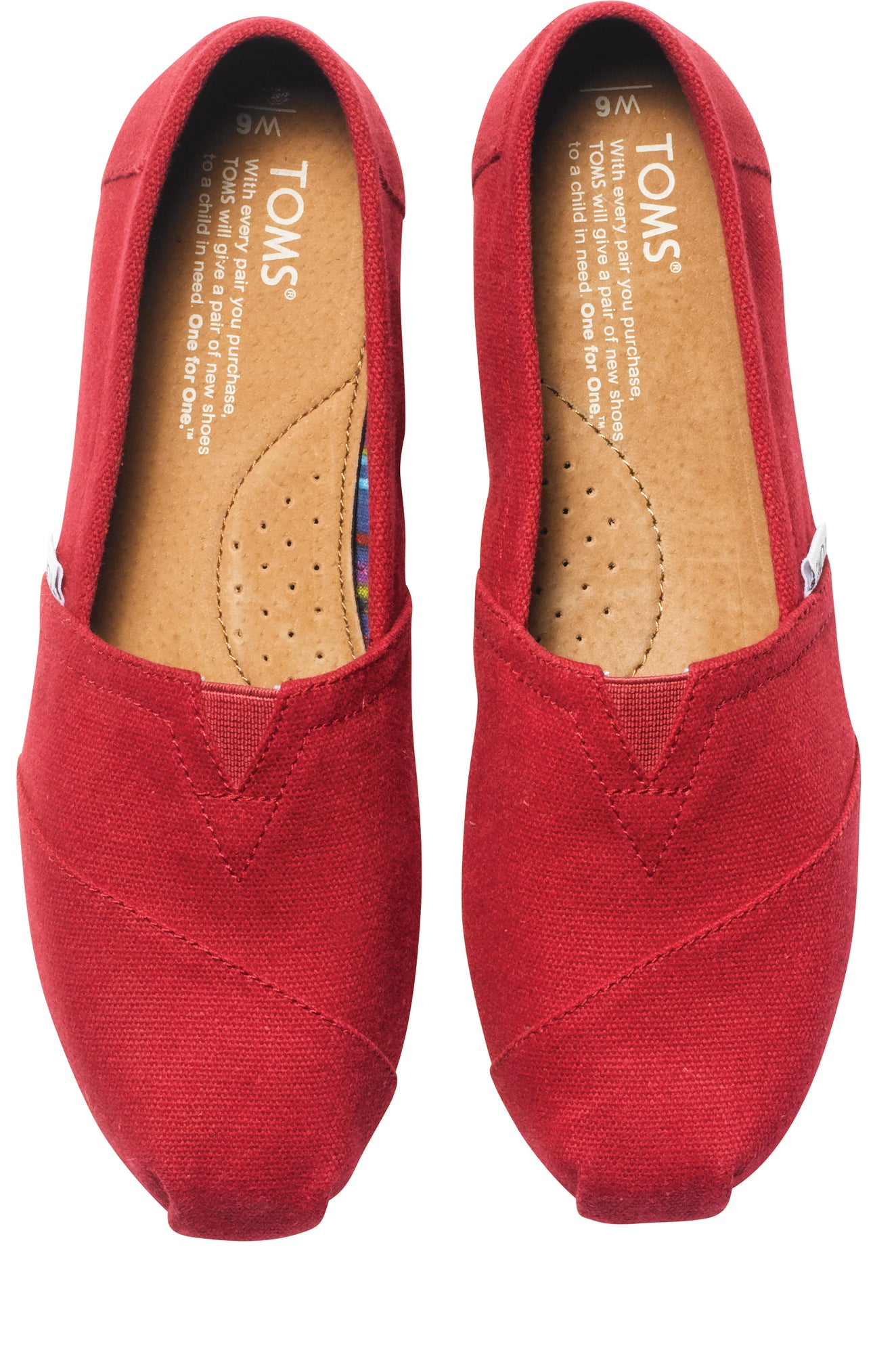 Dámské červené TOMS Core Classics Alpargata