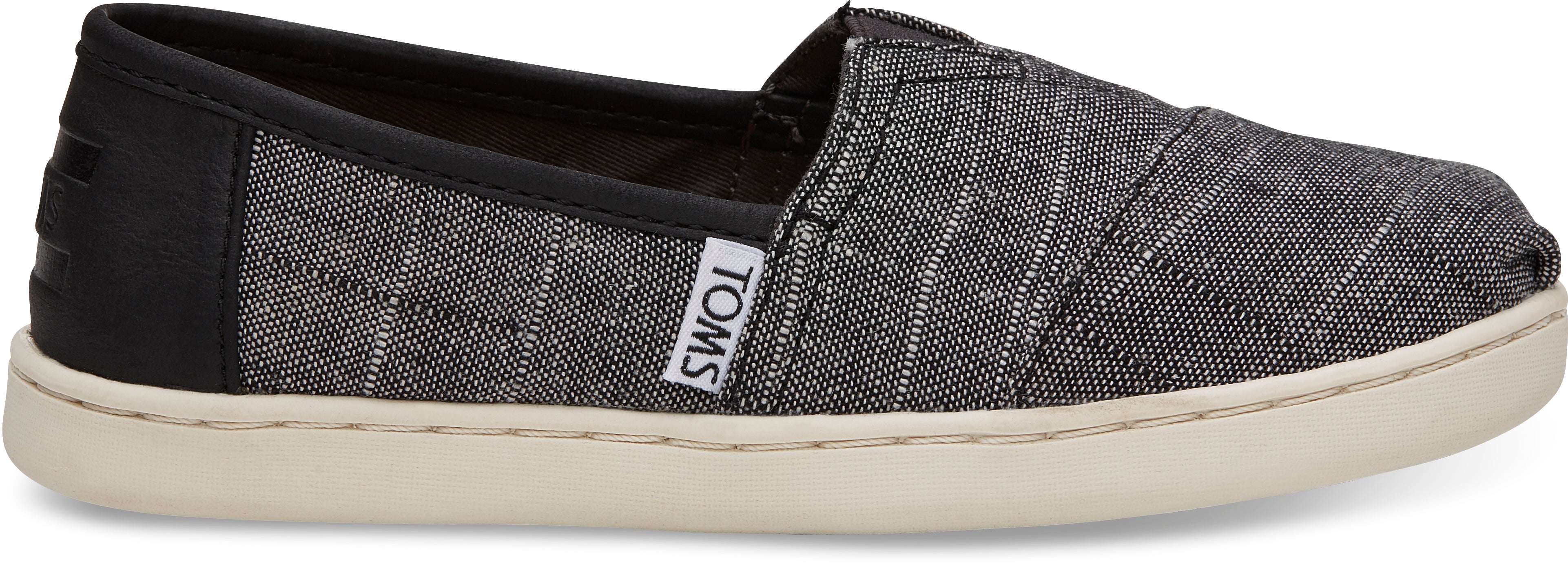 Dětské černošedé TOMS Textured Seasonal Classics Youth Alpargata