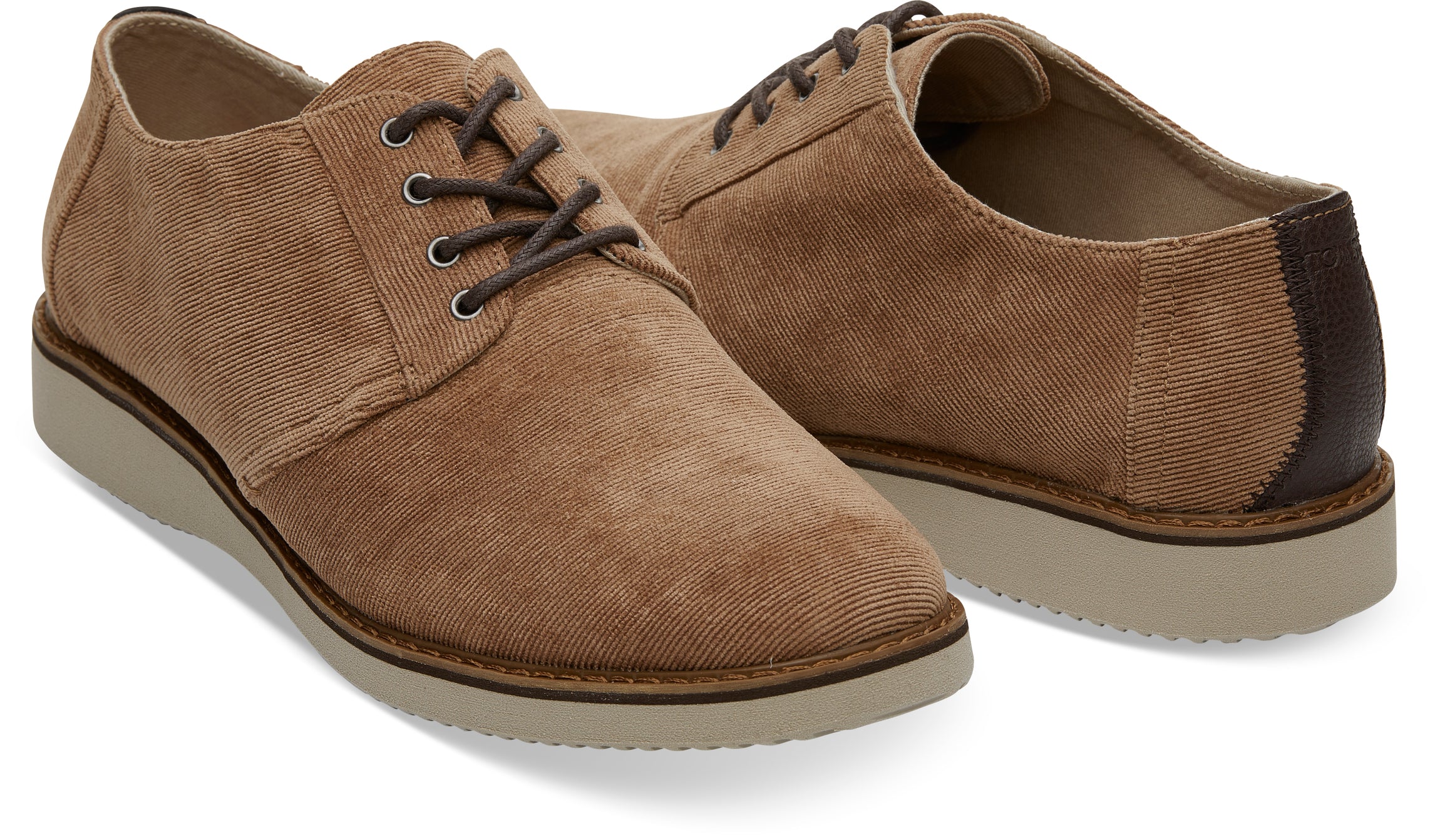 Pánské hnědé polobotky TOMS Corduroy Preston