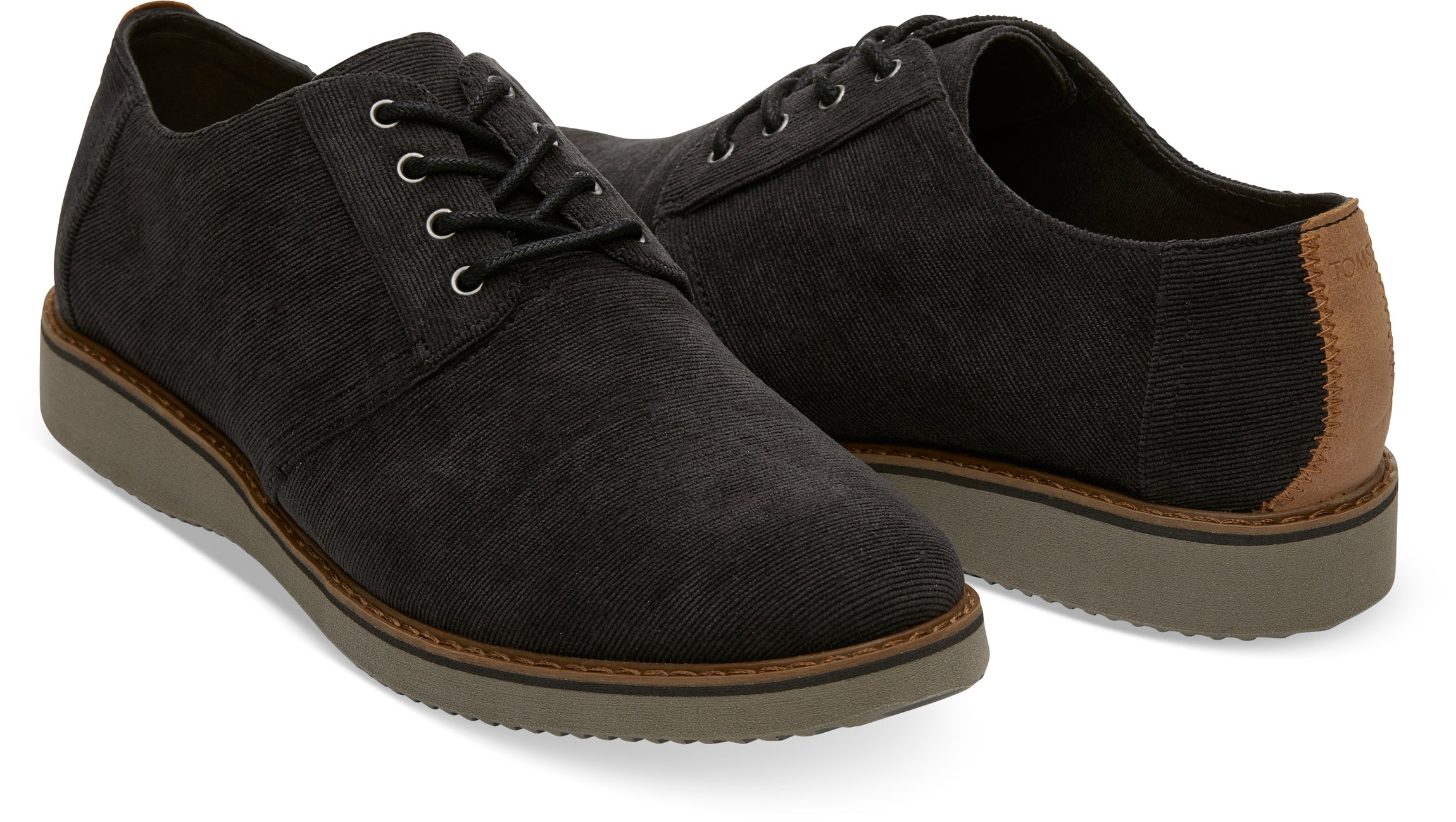 Pánské černé polobotky TOMS Corduroy Preston