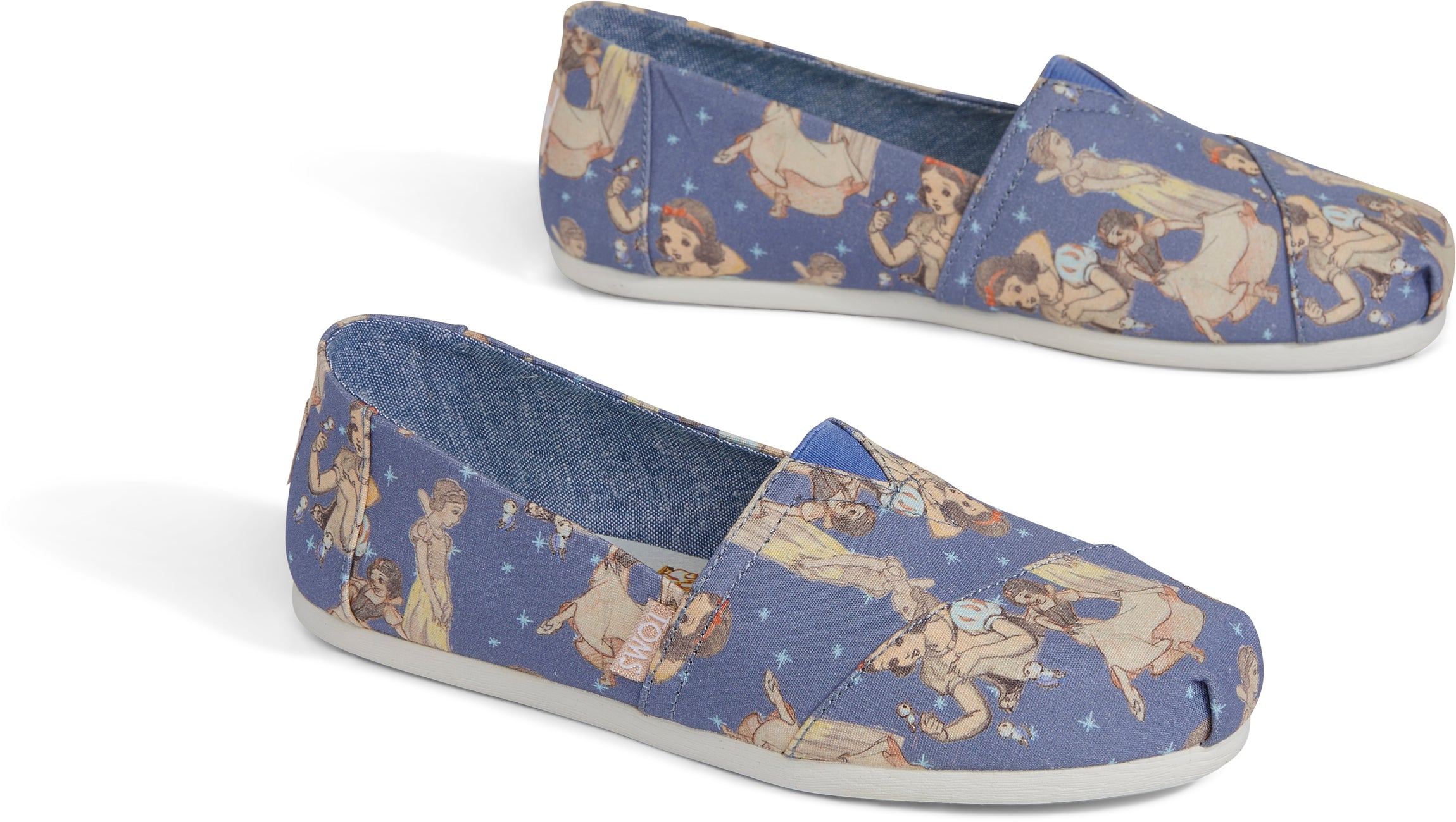 Dámské modré TOMS Snow White Alpargata