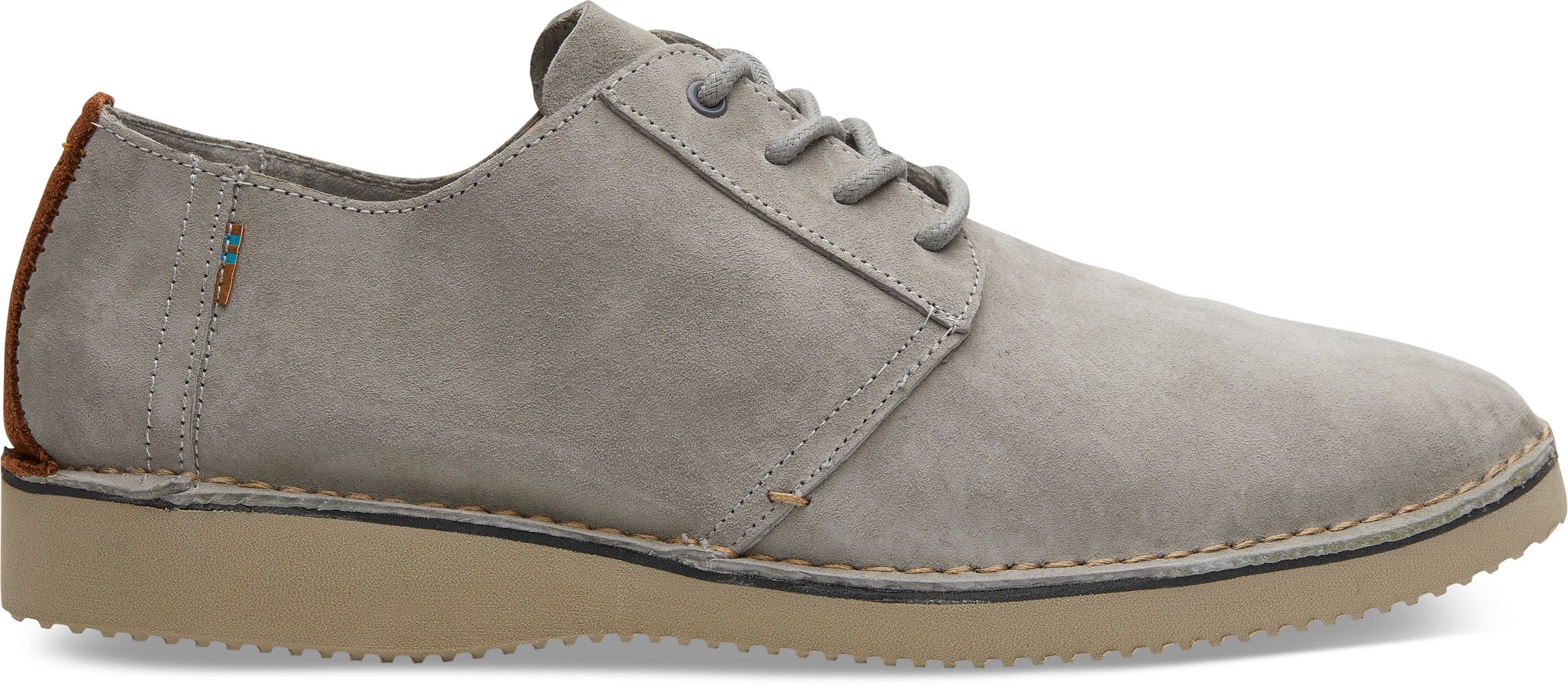 Pánské šedé polobotky TOMS Grey Twill Preston