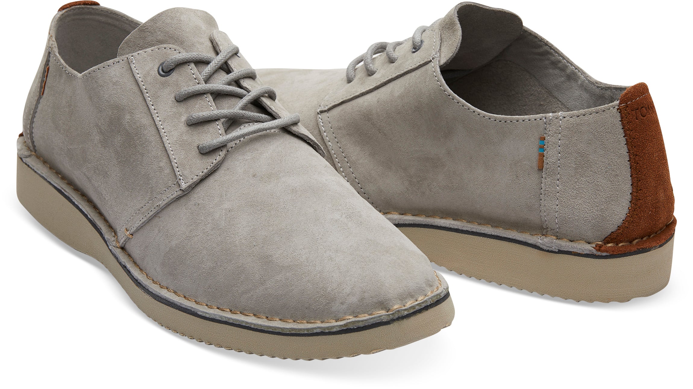 Pánské šedé polobotky TOMS Grey Twill Preston