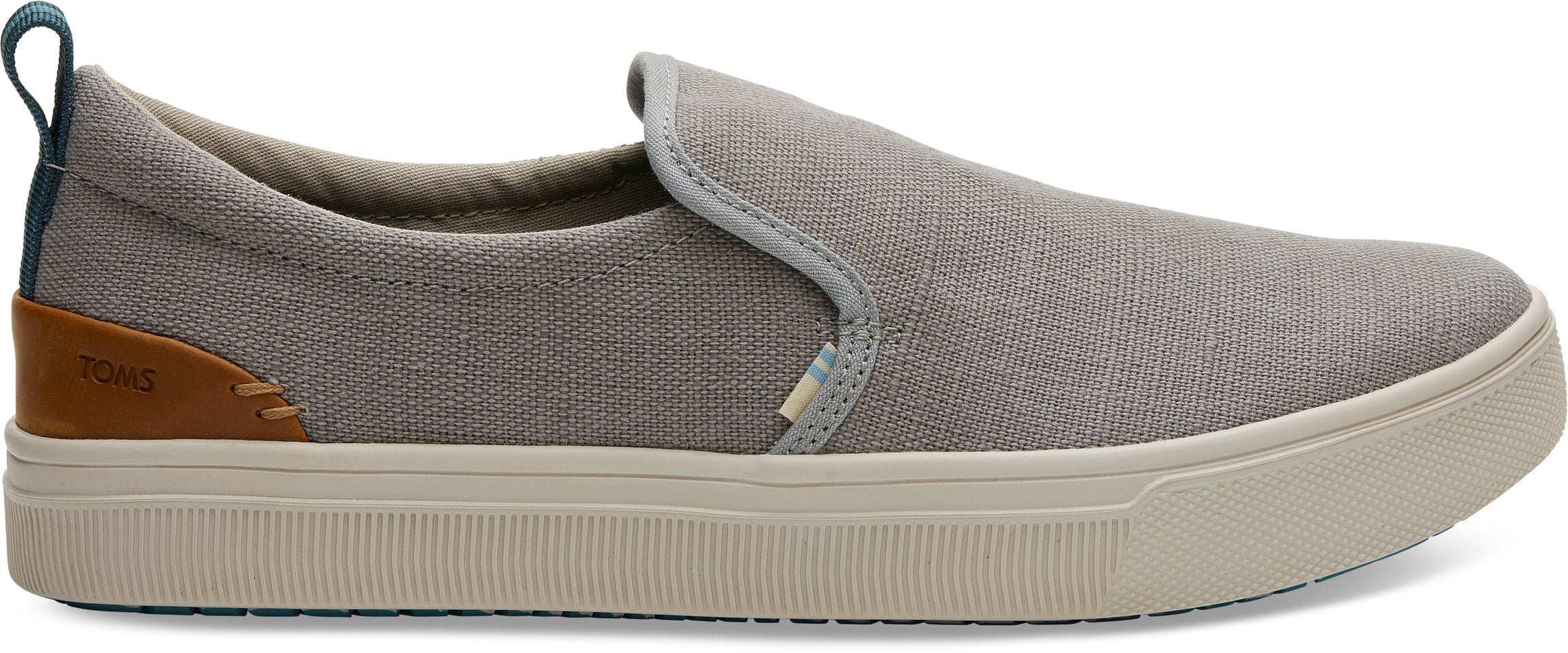 Pánské šedé TOMS Canvas TRVL Lite Slip-On