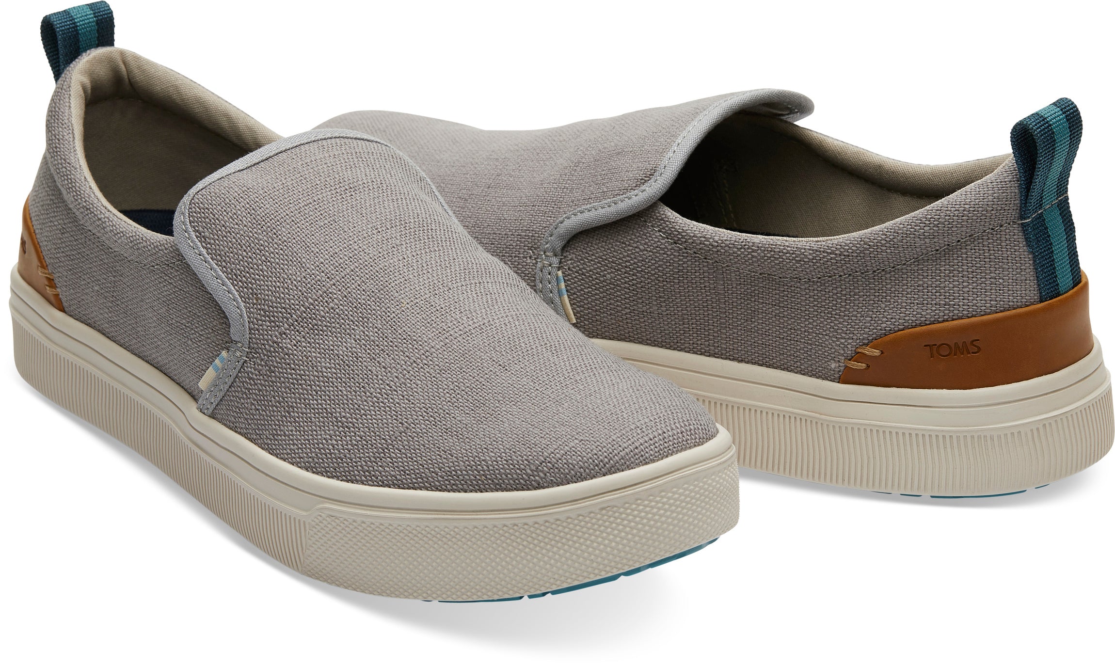 Pánské šedé TOMS Canvas TRVL Lite Slip-On