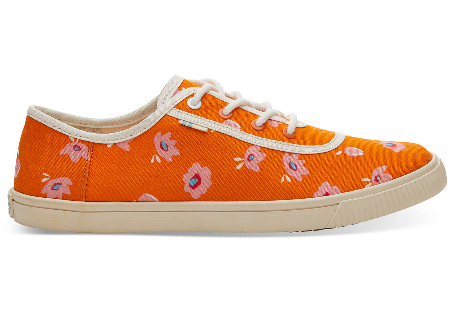 Dámské oranžové tenisky TOMS Flower Print Carmel Sneakers