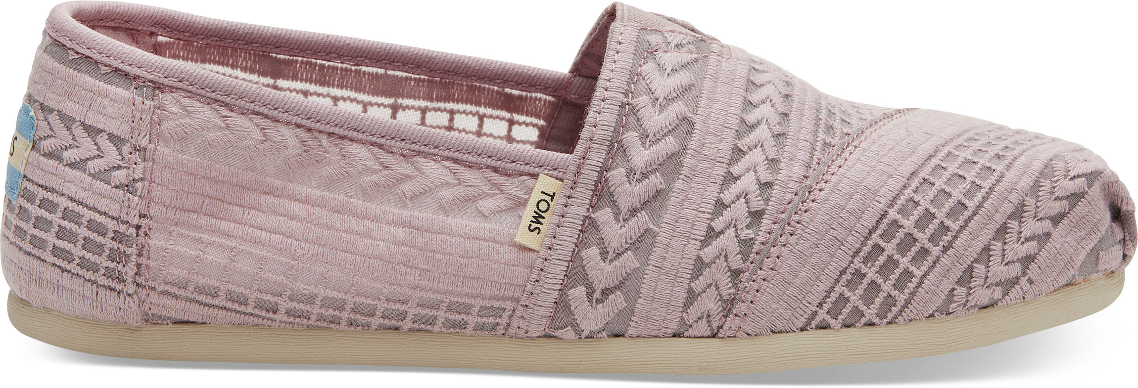 Dámské růžové espadrilky TOMS Arrow Embroidered Alpargata