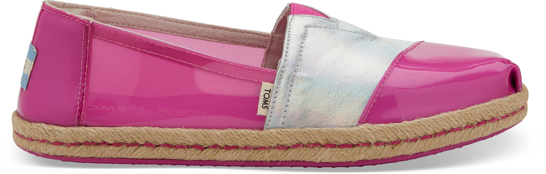 Dámské růžové espadrilky TOMS Translucent Alpargata