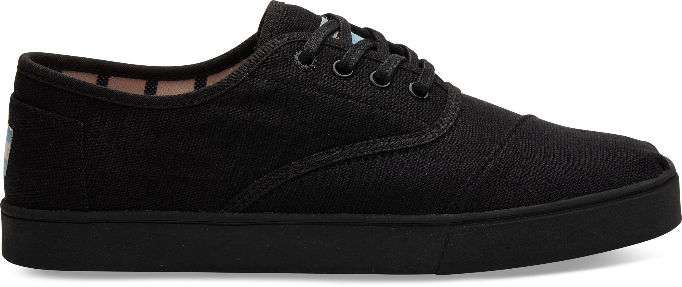 Pánské černé tenisky TOMS Black on Black Heritage Cordones