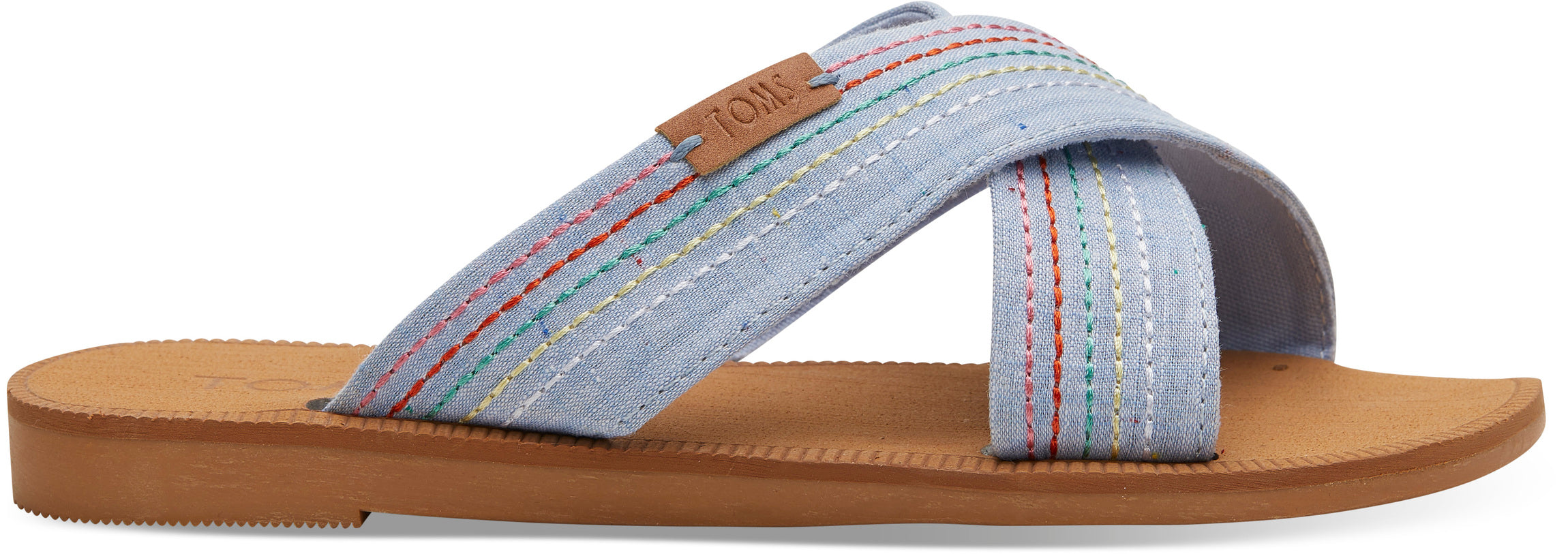Light Bliss Blue Speckled Chambray/Deco Stitch YOUTH Viv Sand