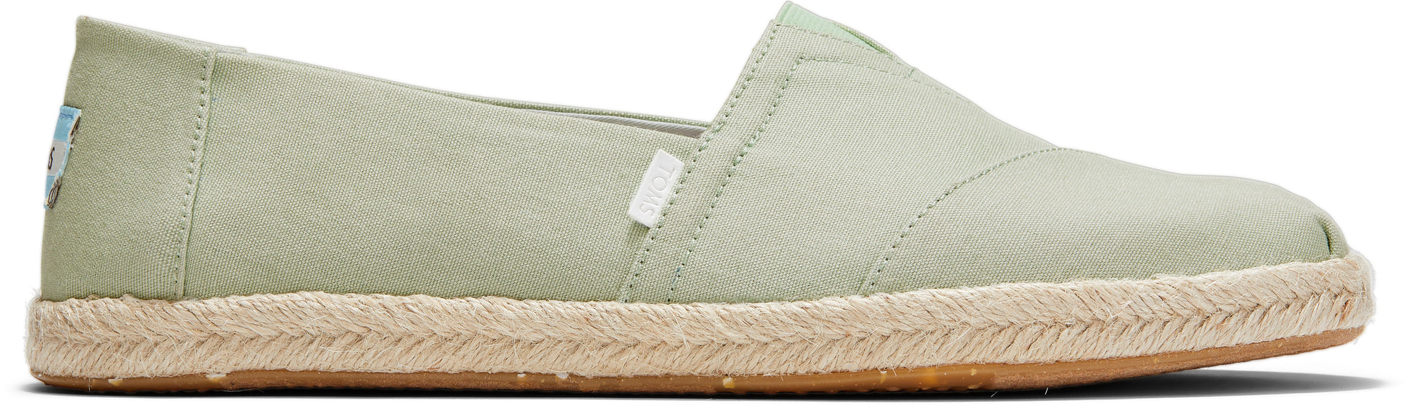 Pánské světle zelené espadrilky TOMS Alpargata