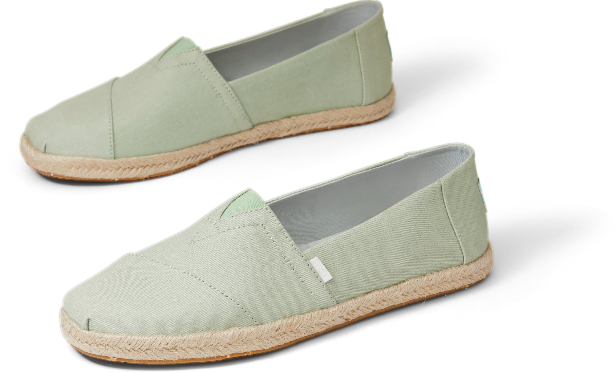 Pánské světle zelené espadrilky TOMS Alpargata