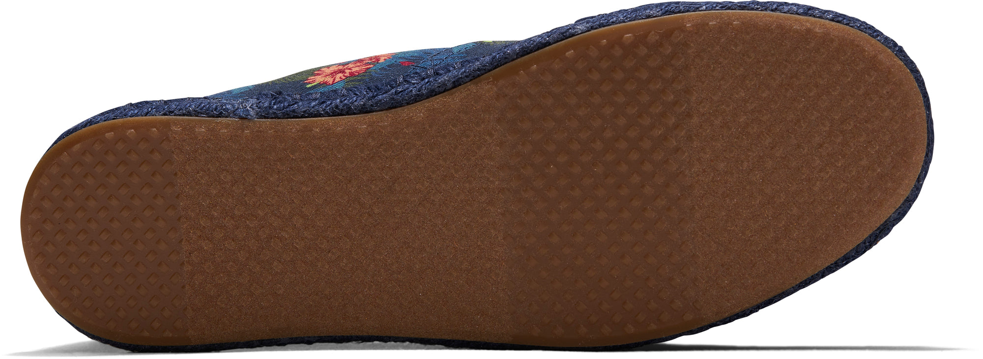 Dámské tmavě modré espadrilky s květy TOMS Alpargata