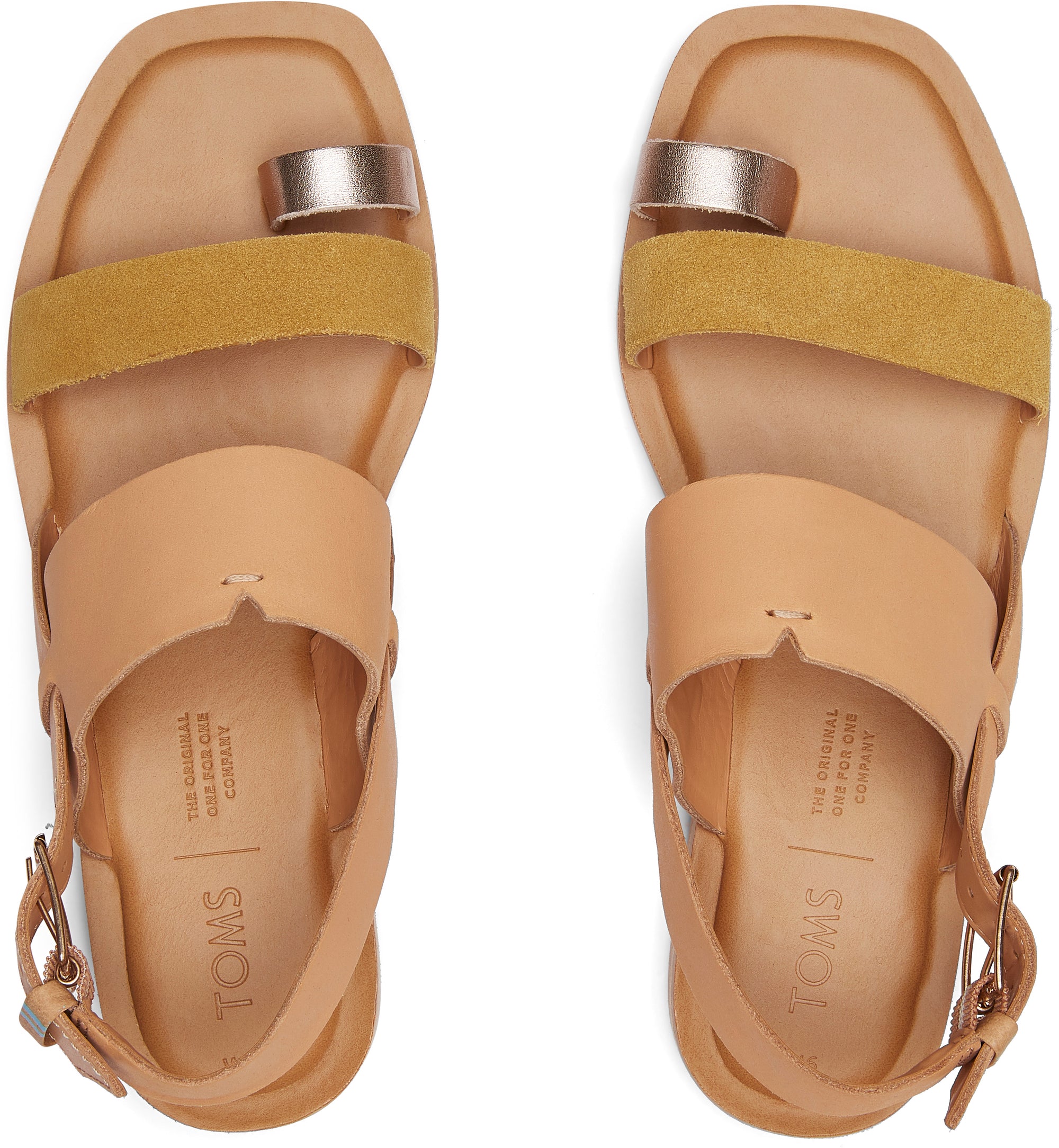 Dámské béžové kožené sandály TOMS Freya