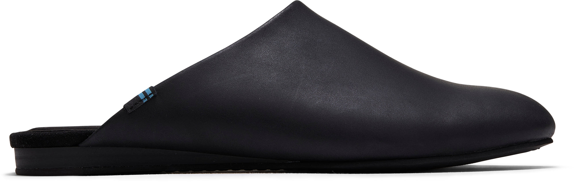 Dámské černé kožené pantofle TOMS Kelli Mule