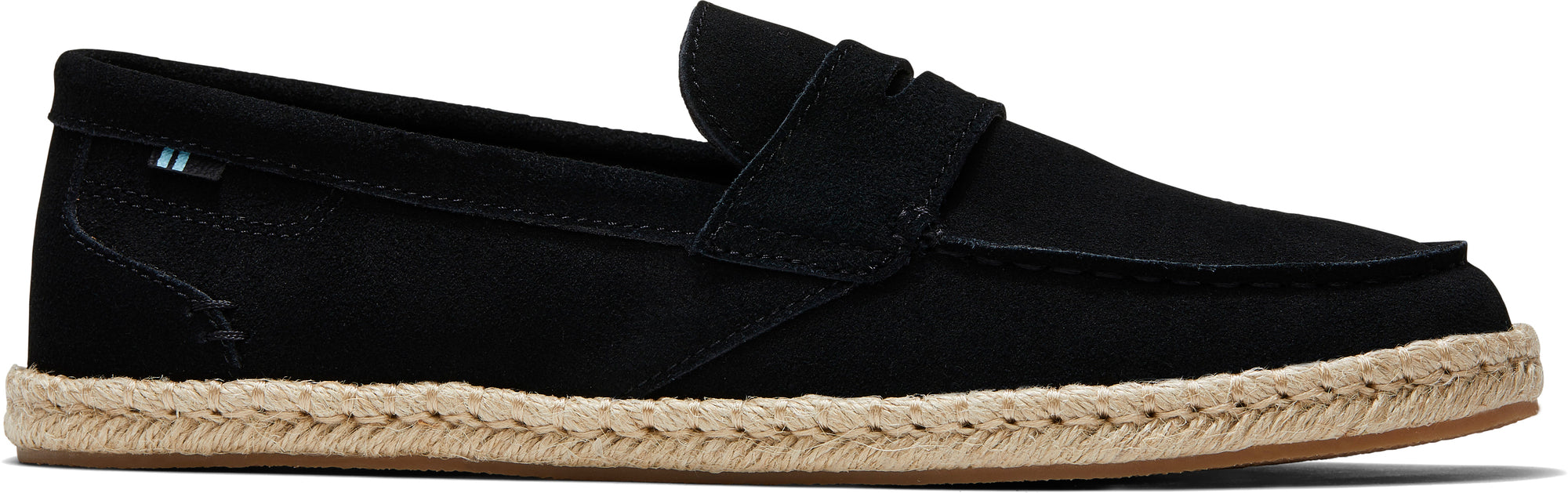 Pánské černé semišové espadrilky TOMS Stanford Rope